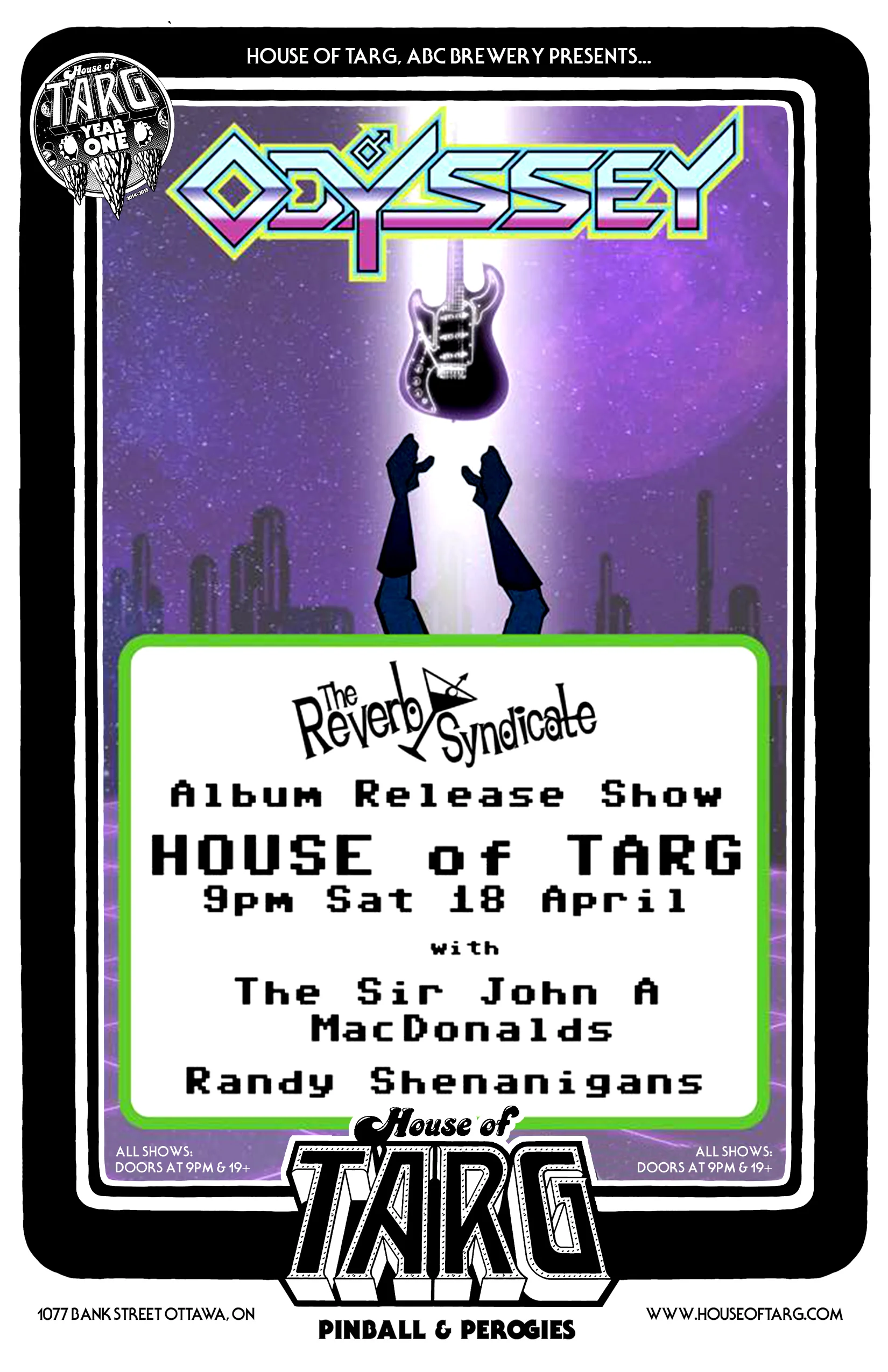 THE REVERB SYNDICATE + The Sir John A. Macdonalds + Randy Shenanigans