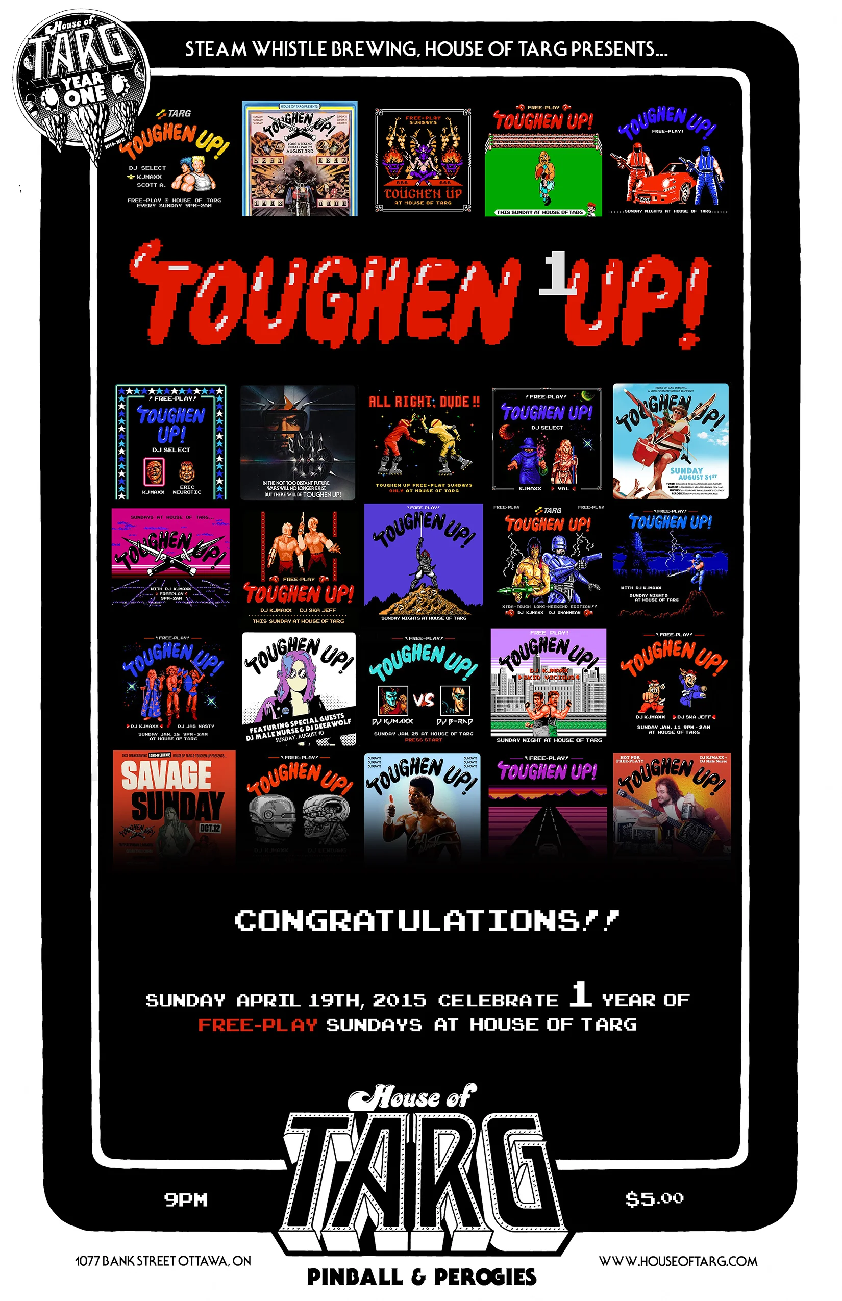 TOUGHEN 1 UP! with DJ KJMaxx + FREEPLAY Pinball & Vids