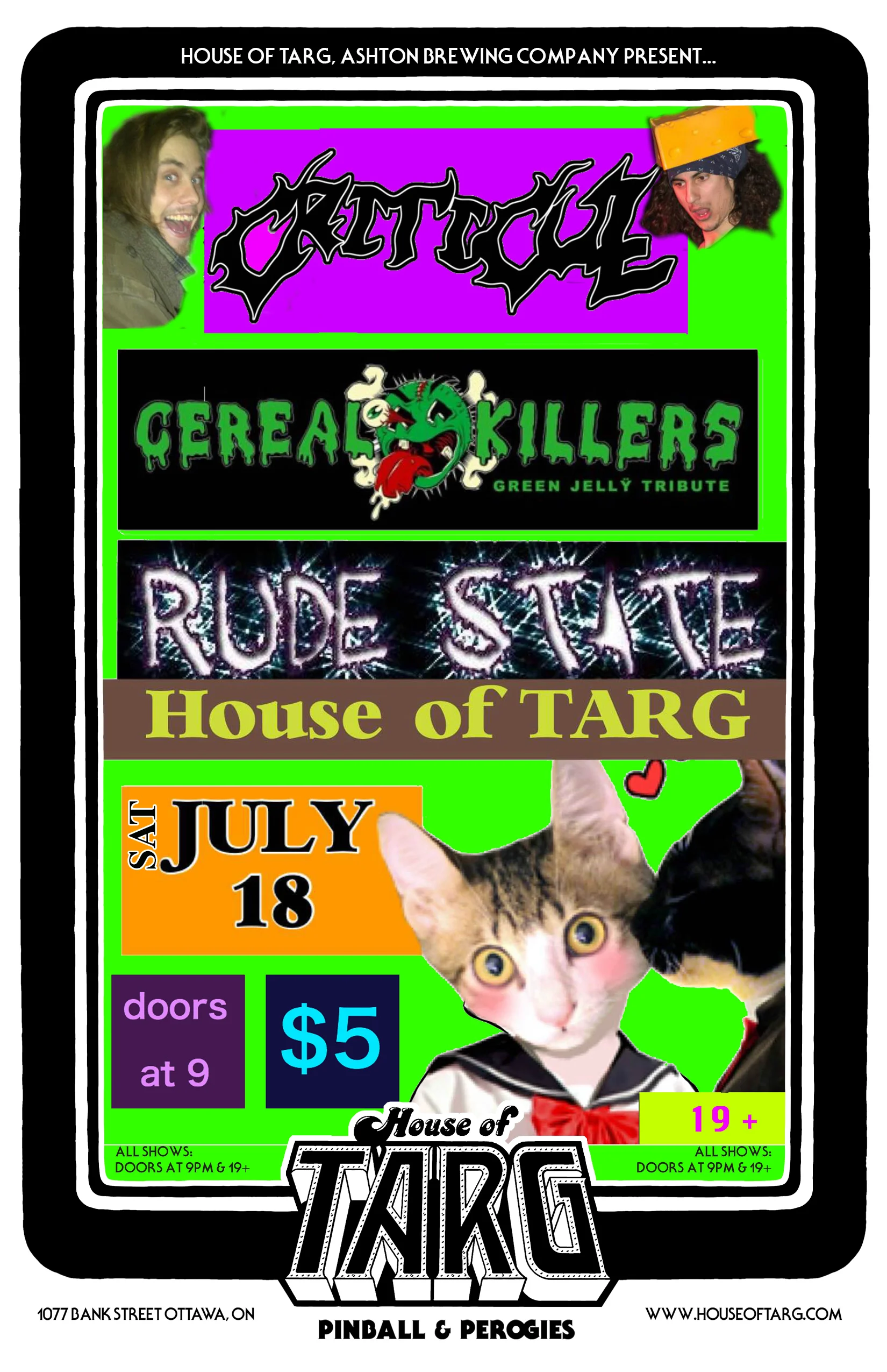 CRITICULL + Cereal Killers + Rude State