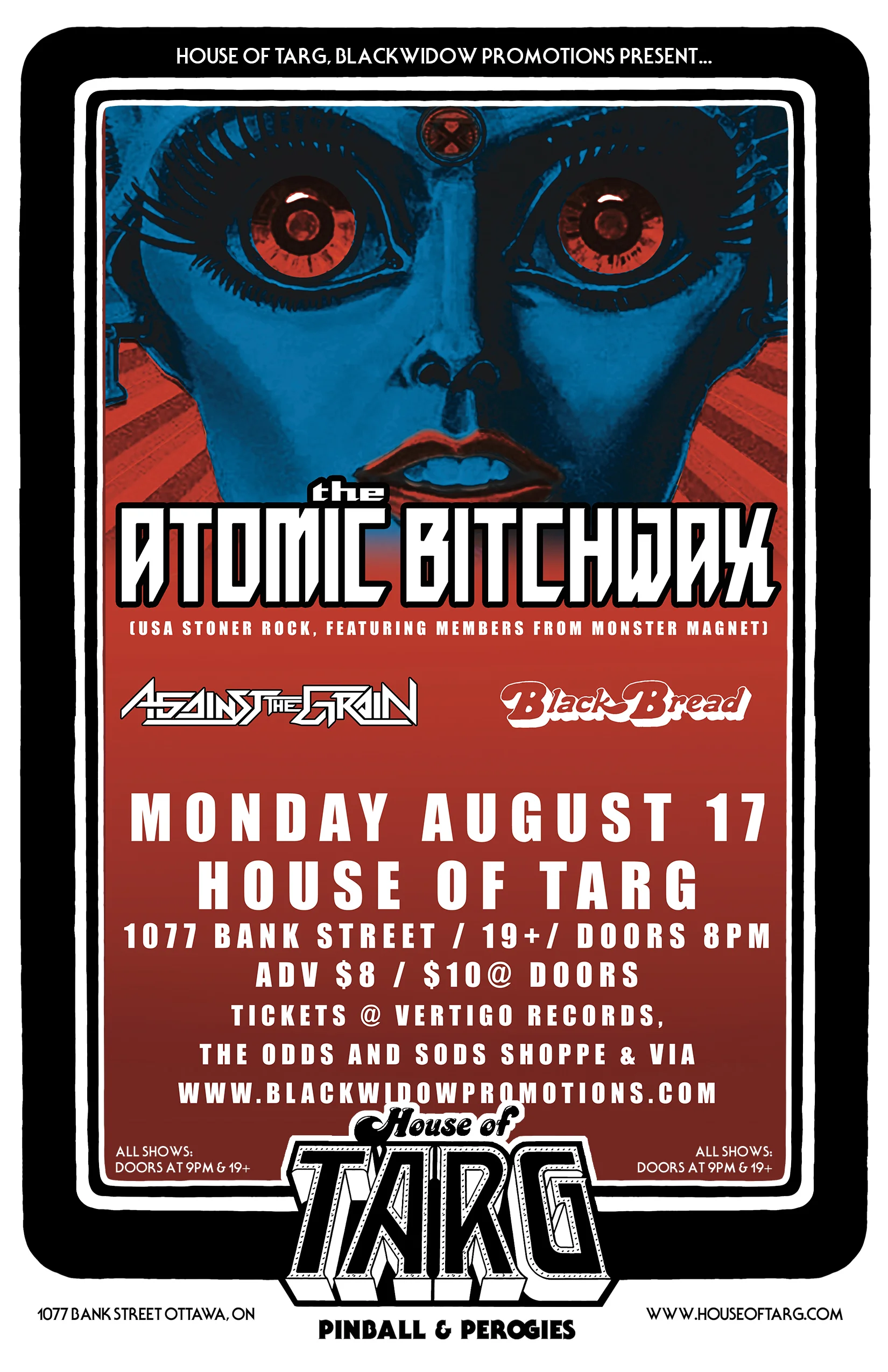 THE ATOMIC BITCHWAX + Against The Grain + BlackBread + Big Moan