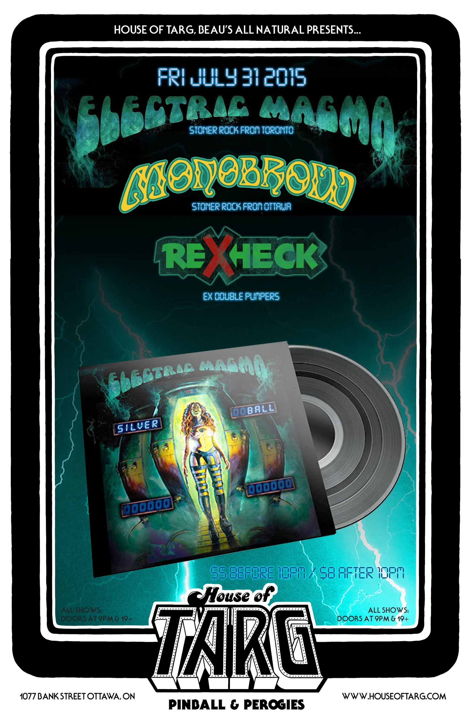 ELECTRIC MAGMA + Monobrow + Rex Heck