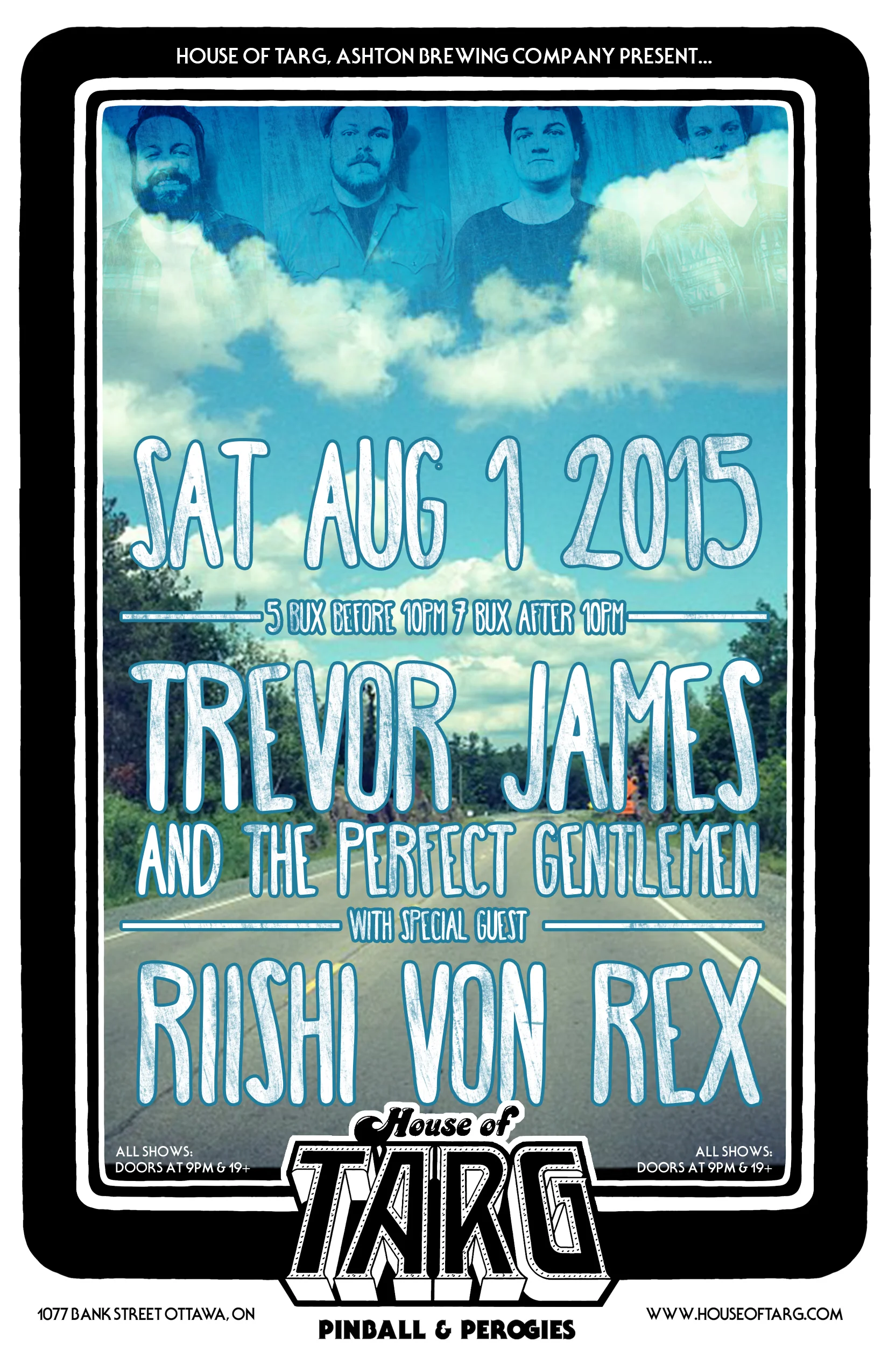 TREVOR JAMES & THE PERFECT GENTLEMEN + Riishi Von Rex