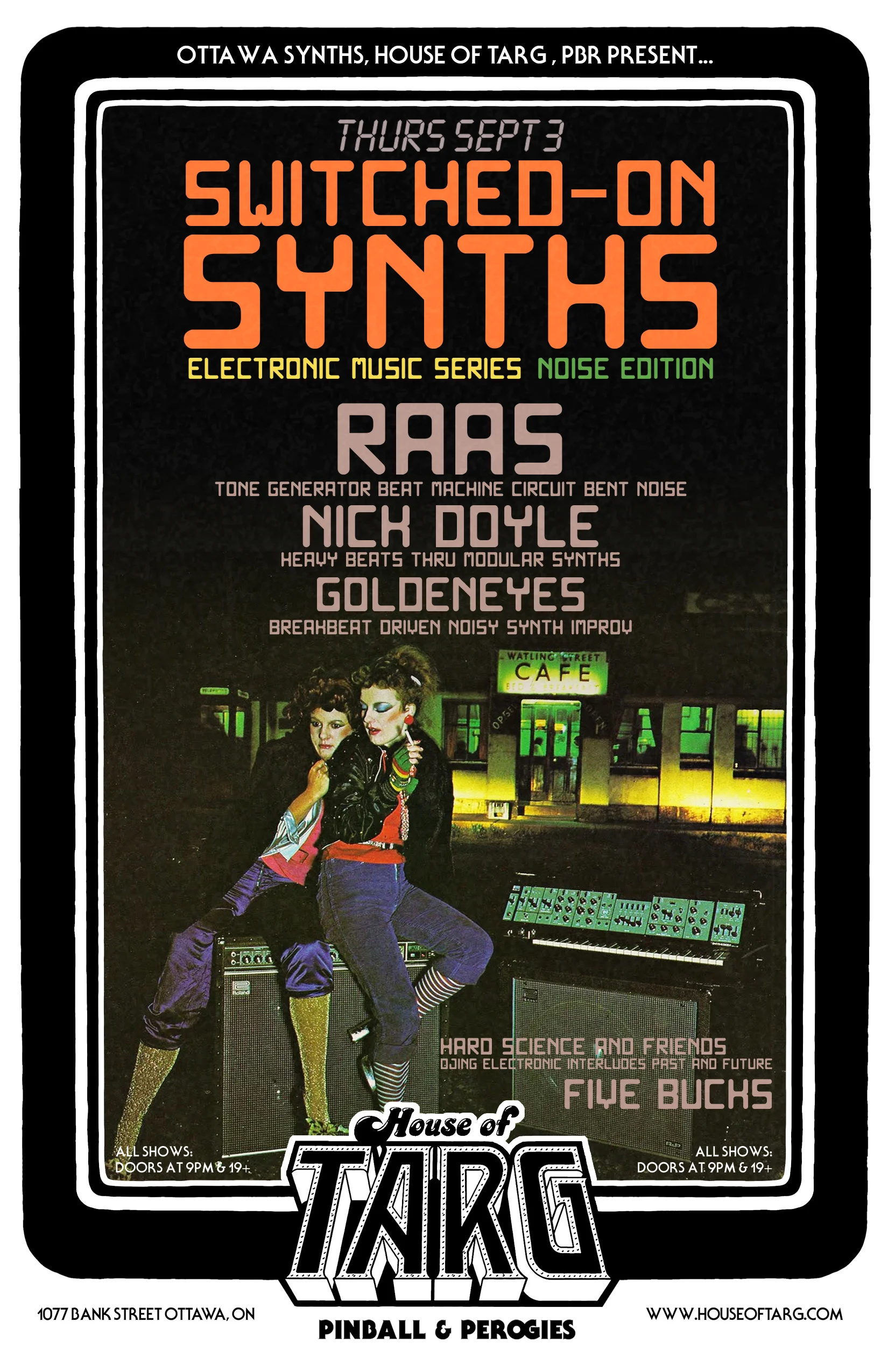 SWITCHED ON SYNTHS w RAAS + Nick Doyle + Goldeneyes