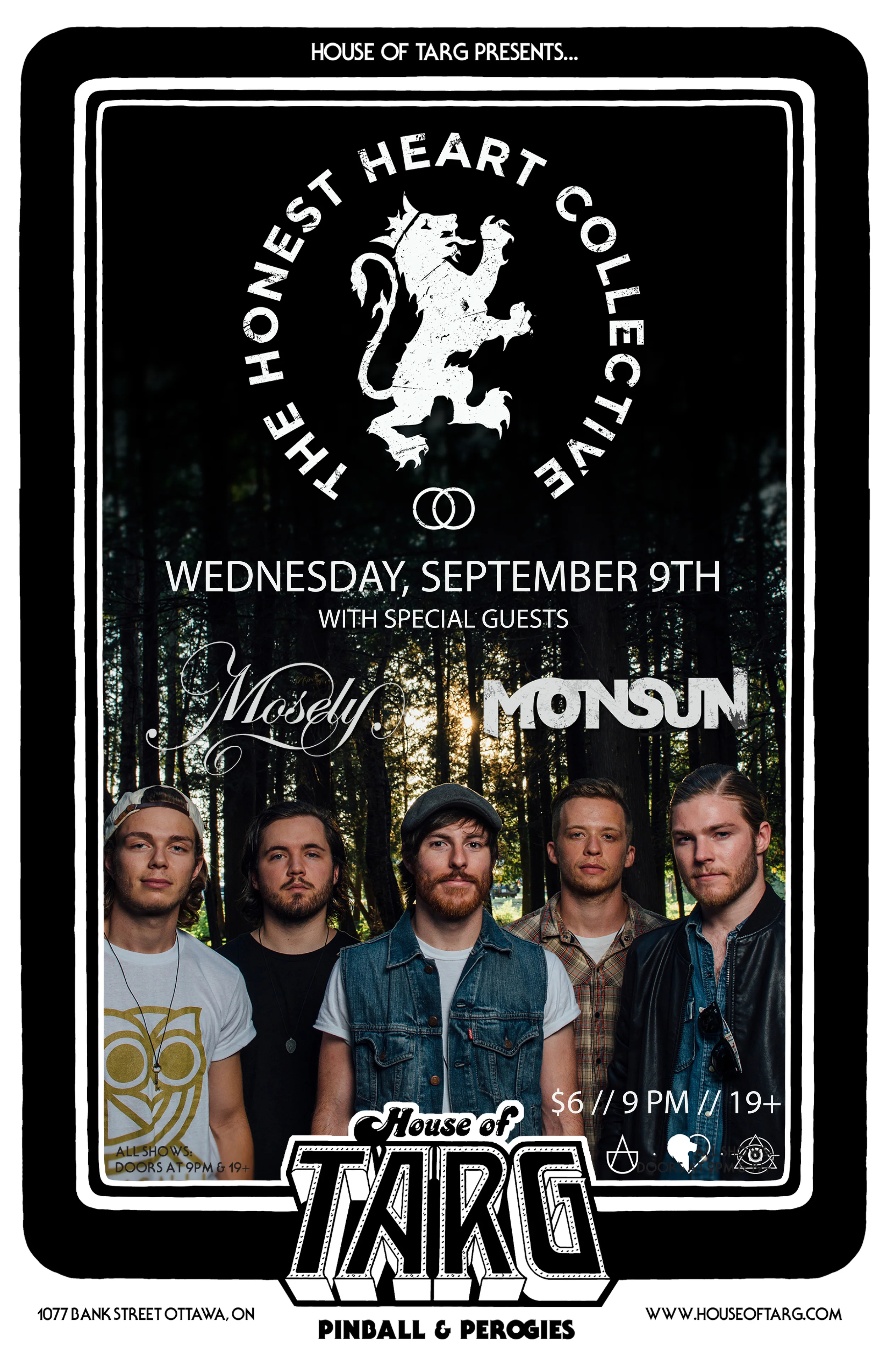THE HONEST HEART COLLECTIVE + Mosely + Monsun