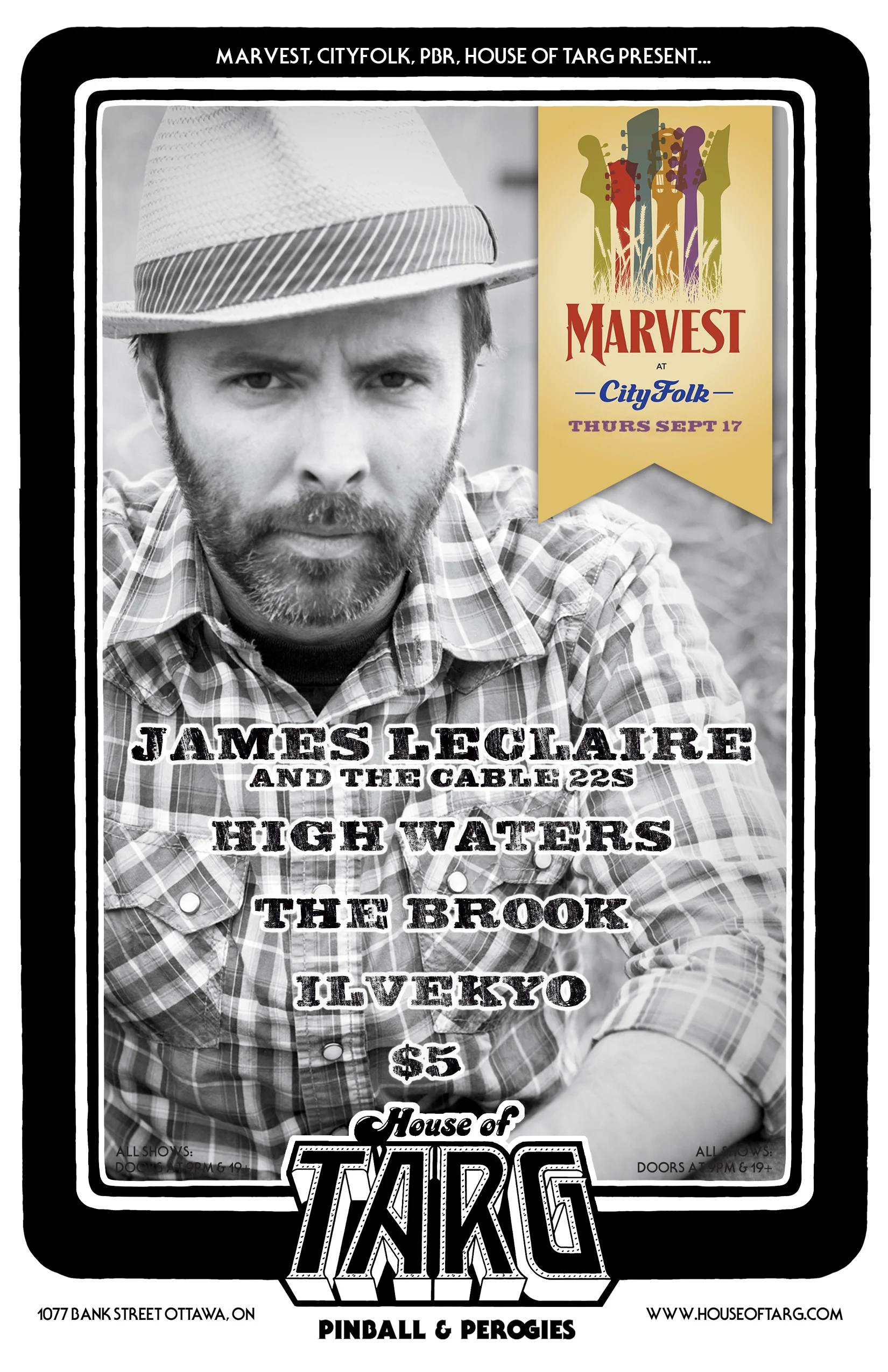 MARVEST KICK-OFF: James Leclaire + High Waters + The Brook + Ilvekyo