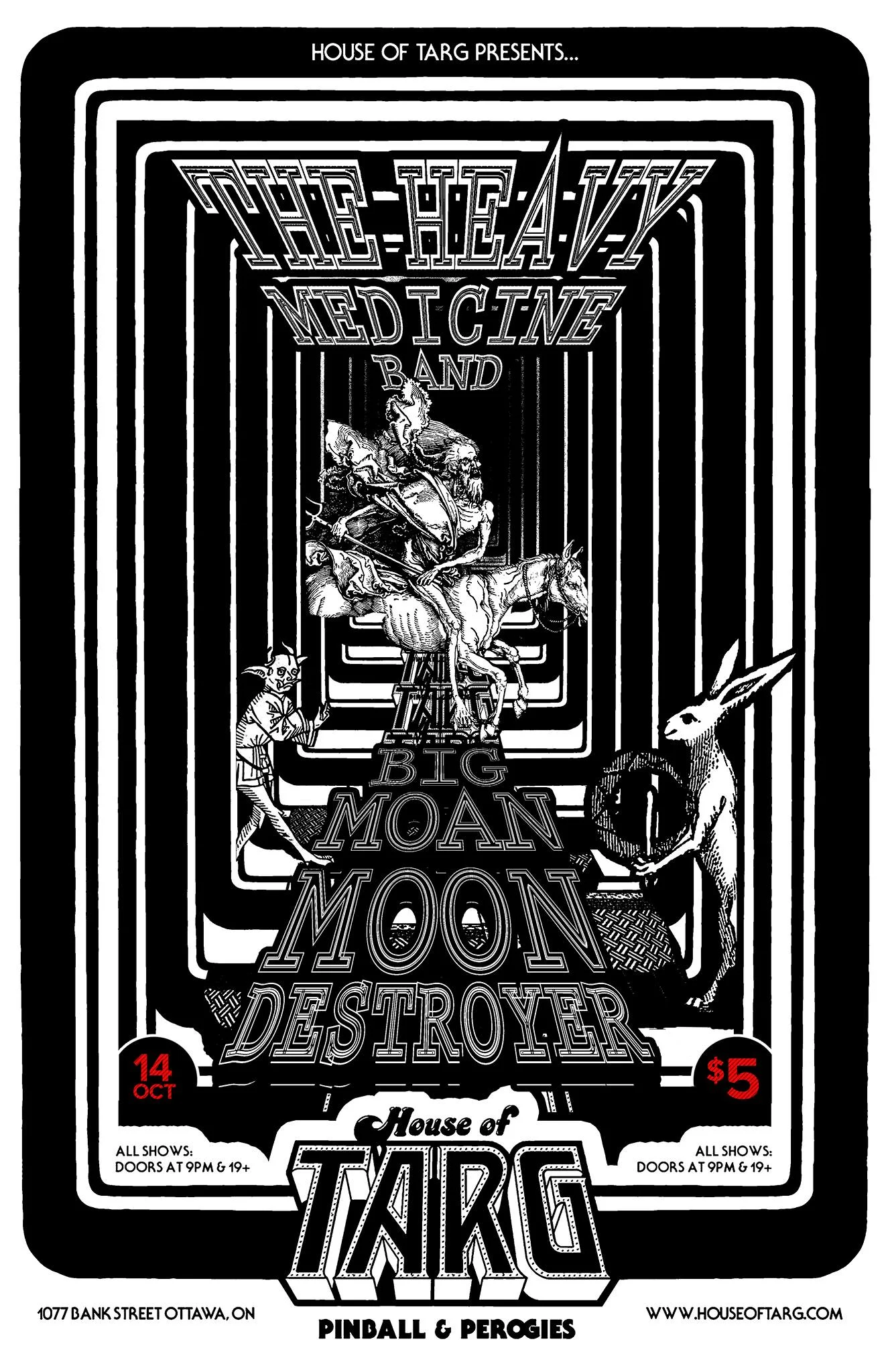 THE HEAVY MEDICINE BAND + Big Moan + Moon Destroyer