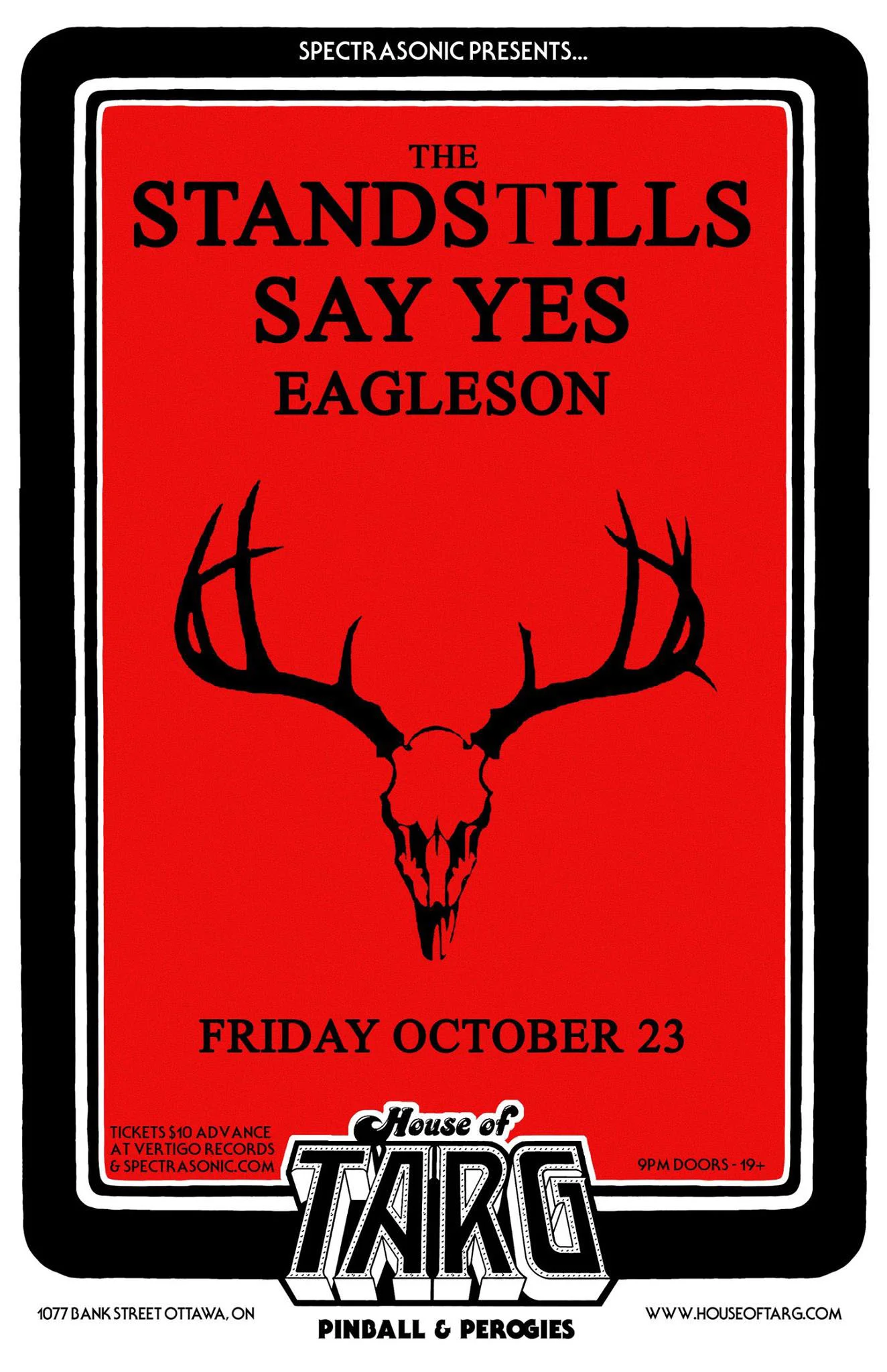 THE STANDSTILLS + Say Yes + Eagleson