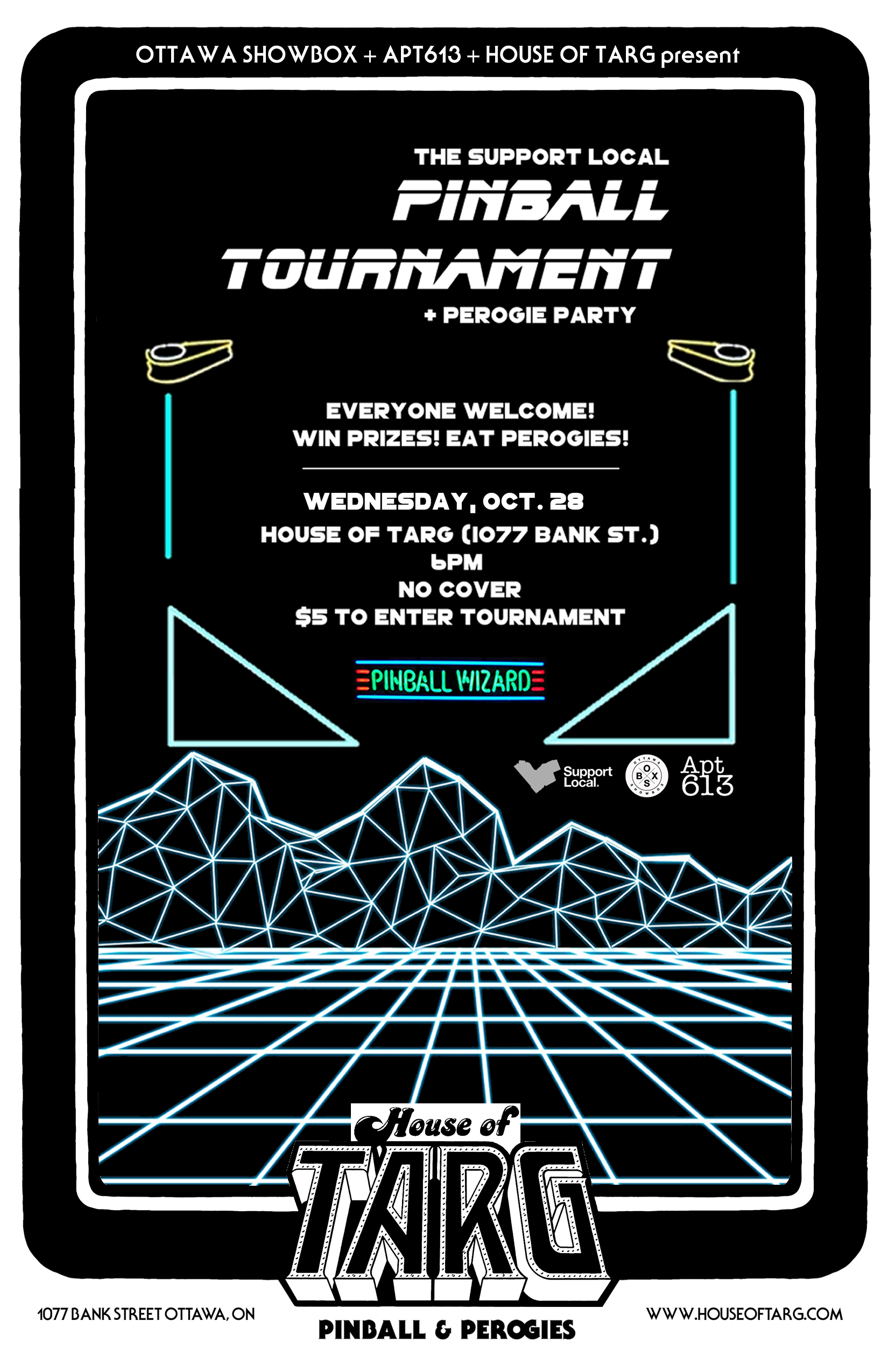 SUPPORT LOCAL: Pinball Tournament & Perogi Party