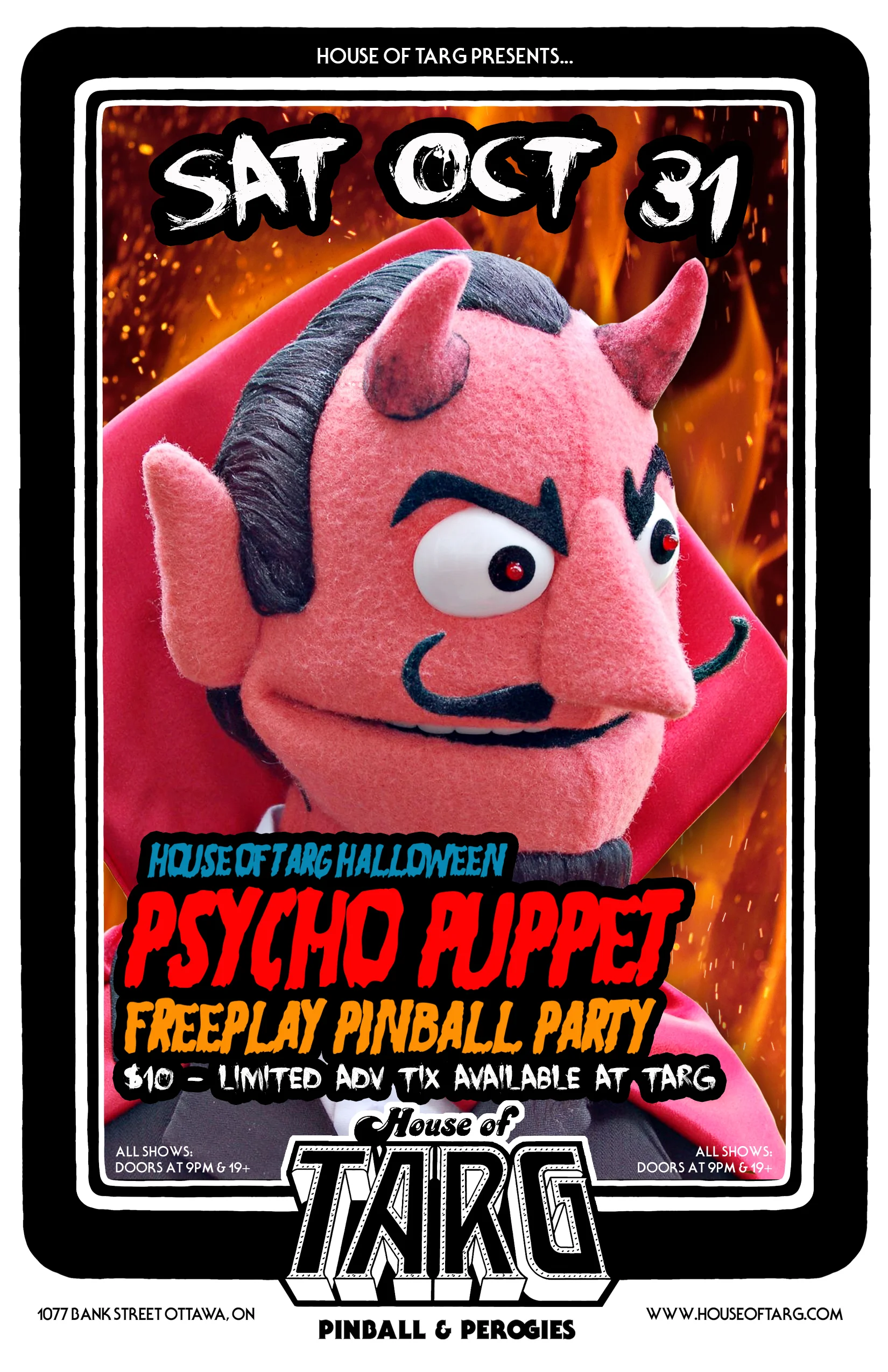 HALLOWEEN PSYCHO PUPPET FREEPLAY PINBALL PARTY