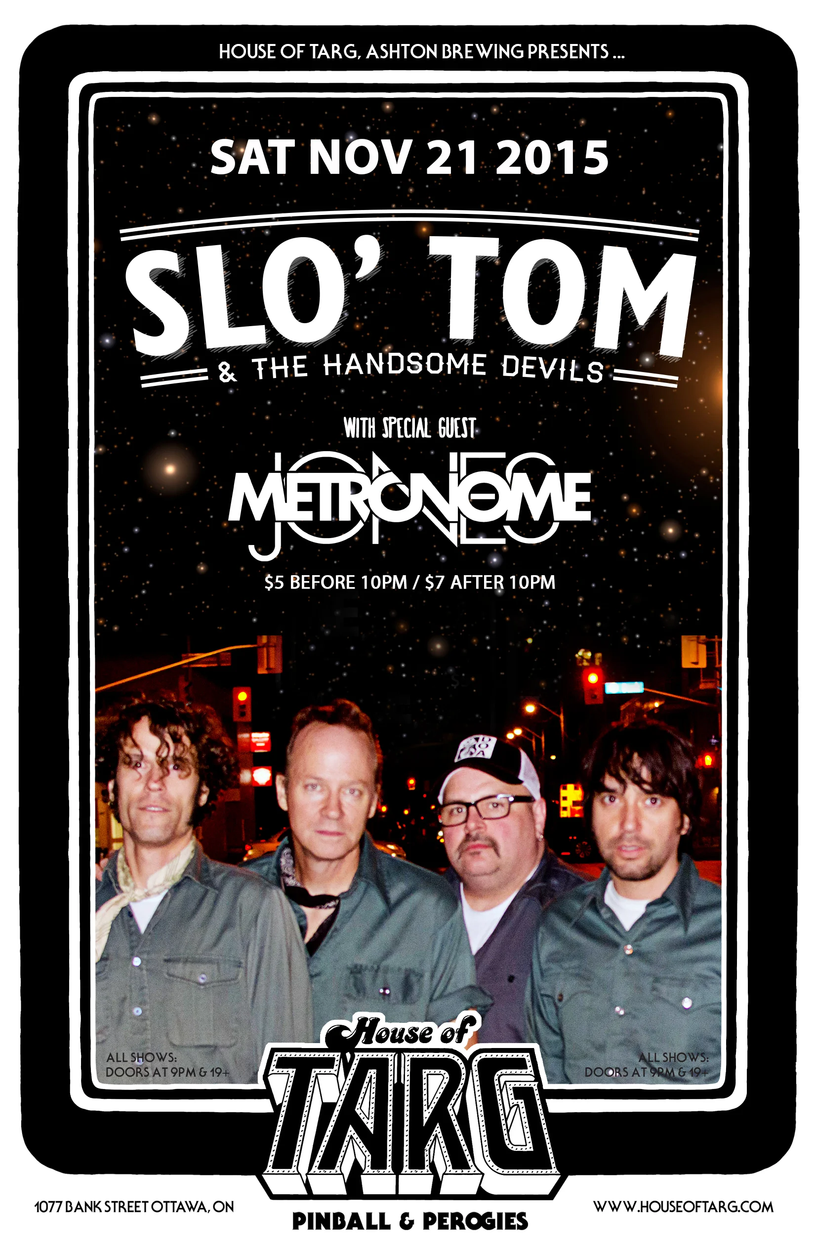 SLO' TOM & THE HANDSOME DEVILS + Metronome Jones