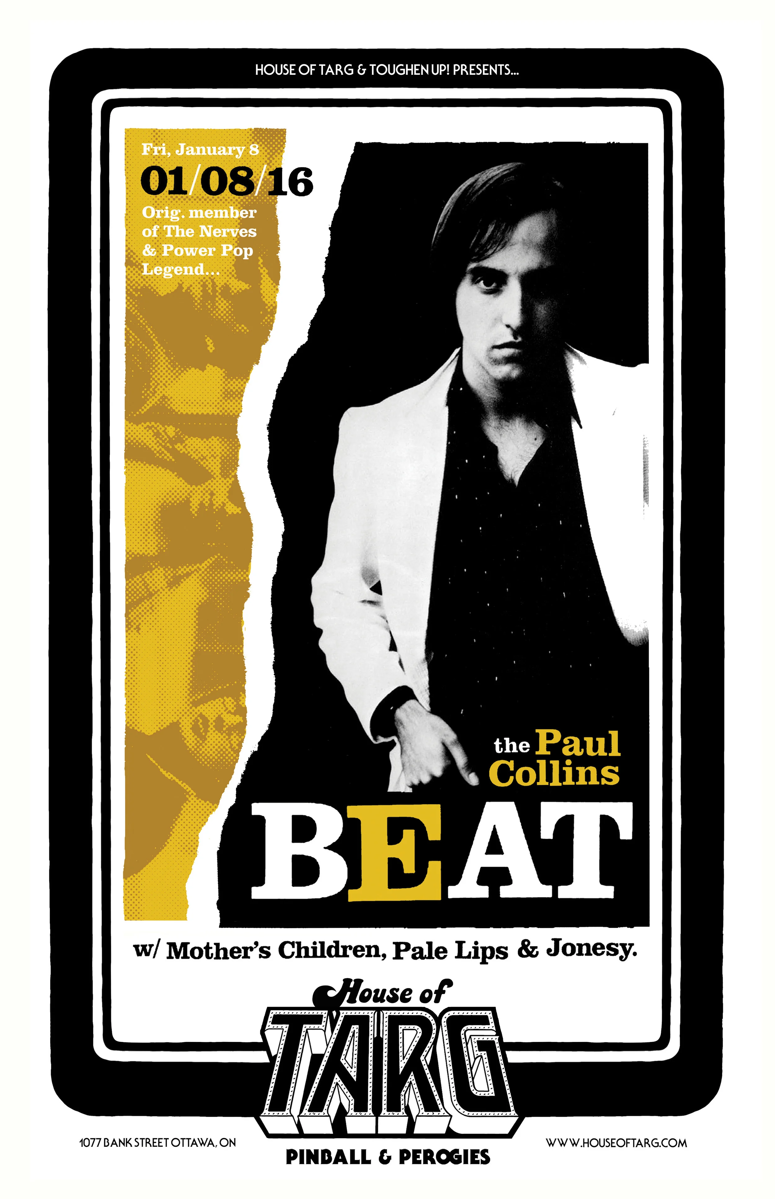 PAUL COLLINS BEAT + PALE LIPS + MOTHER'S CHILDREN + JONESY