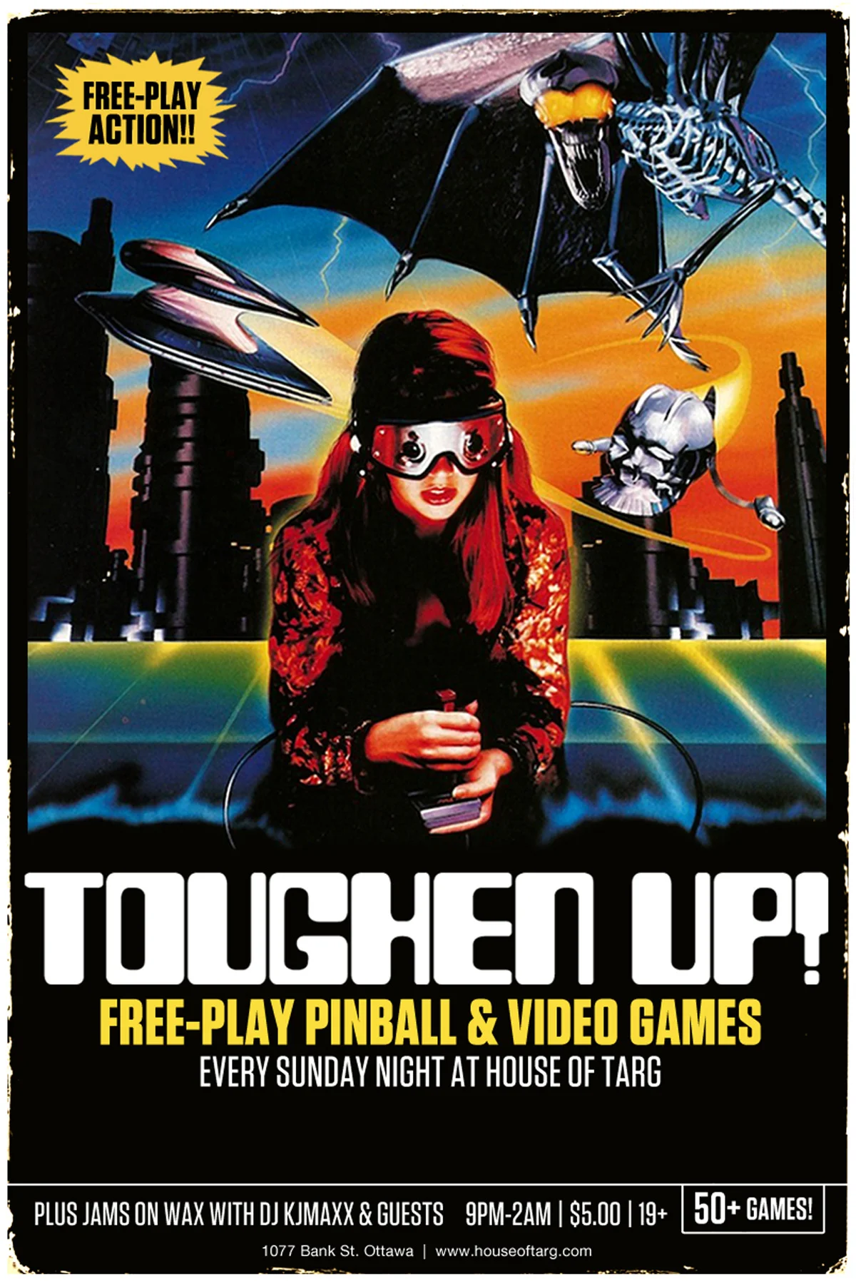 TOUGHEN UP! with DJ KJMaxx + FREEPLAY Pinball & Vids