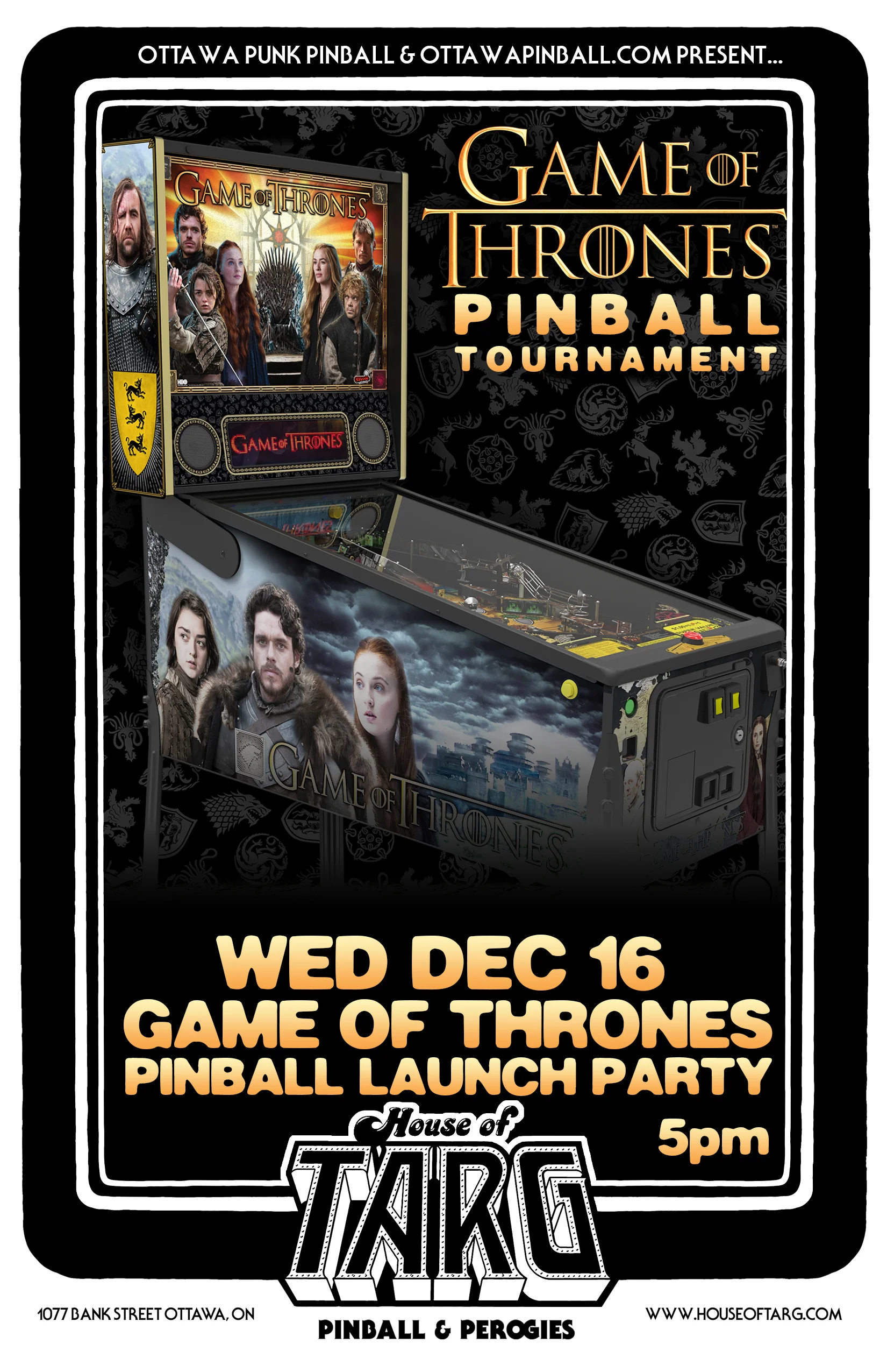 AFTER SCHOOL SPECIAL - $1 Off Perogies + Game of Thones Pinball Launch