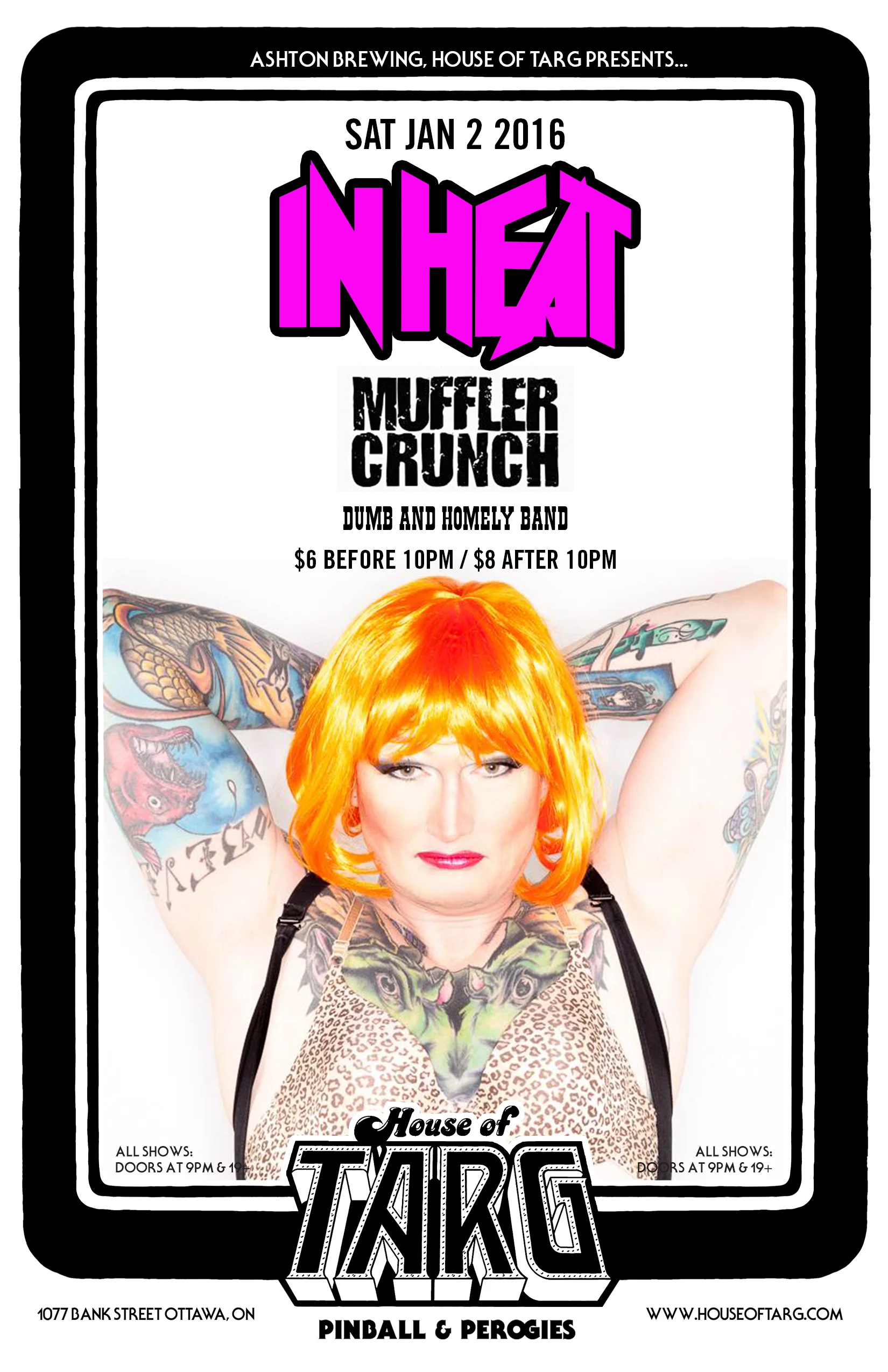 IN HEAT + Muffler Crunch + Dumb & Homely Band