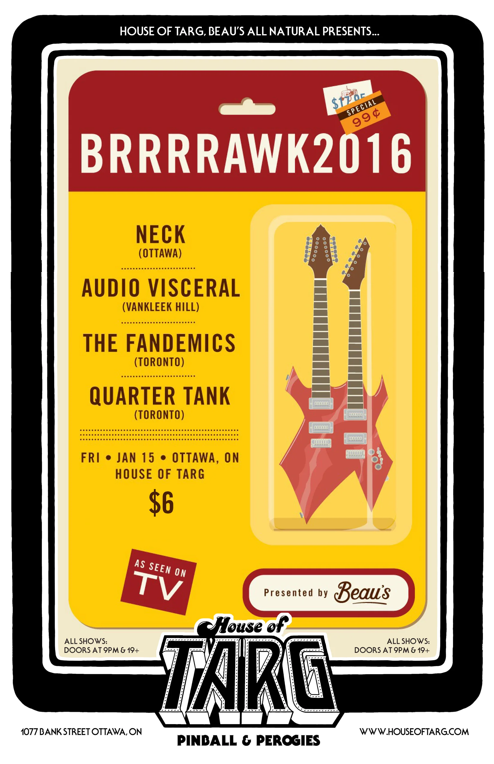 NECK + Audio Visceral + The Fandemics + Quarter Tank 