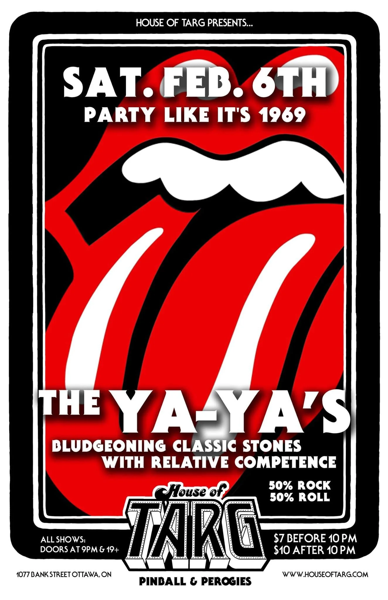 THE YA-YA's: performing music by THE ROLLING STONES