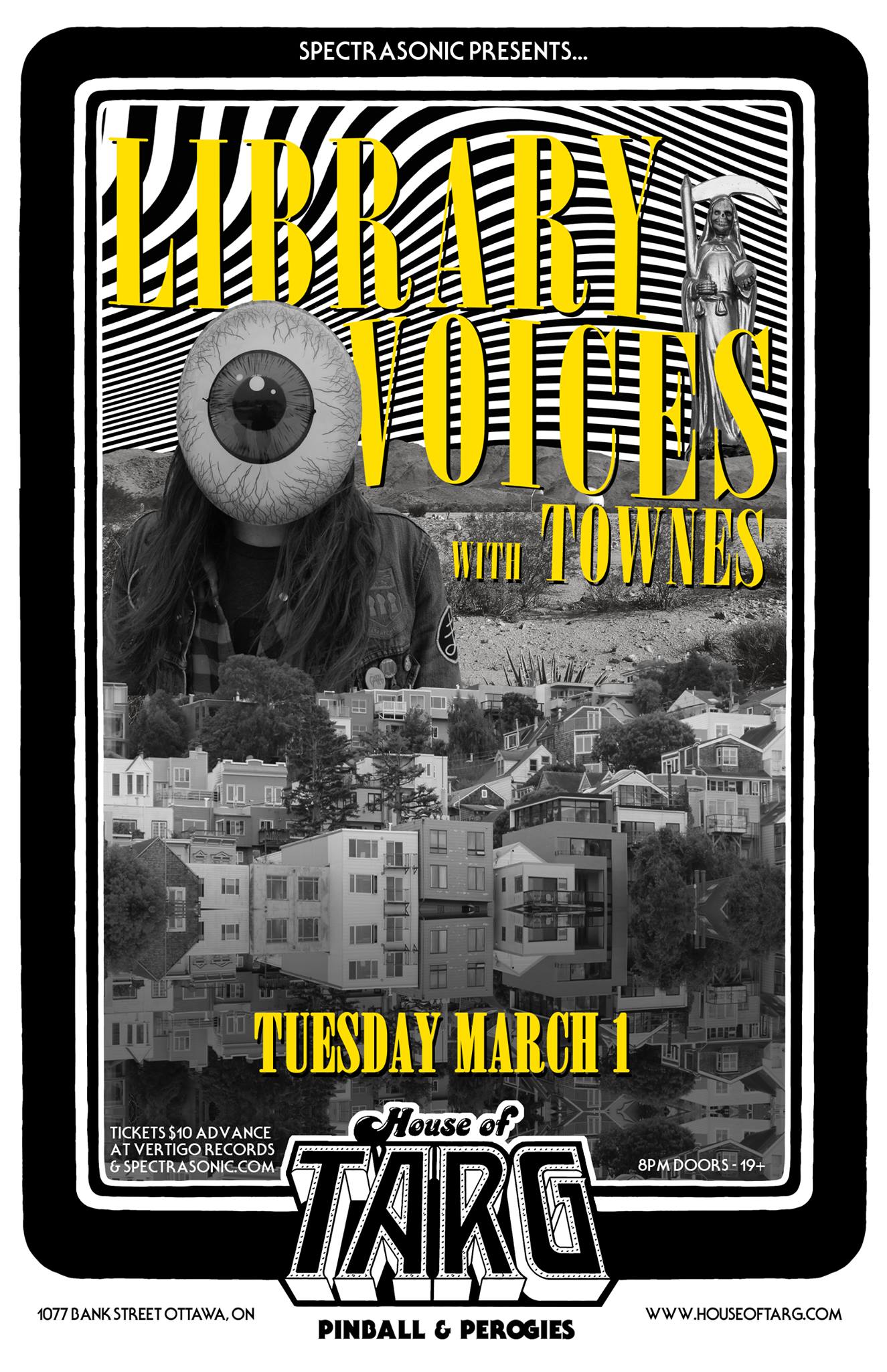 LIBRARY VOICES + Bull Domino + Townes