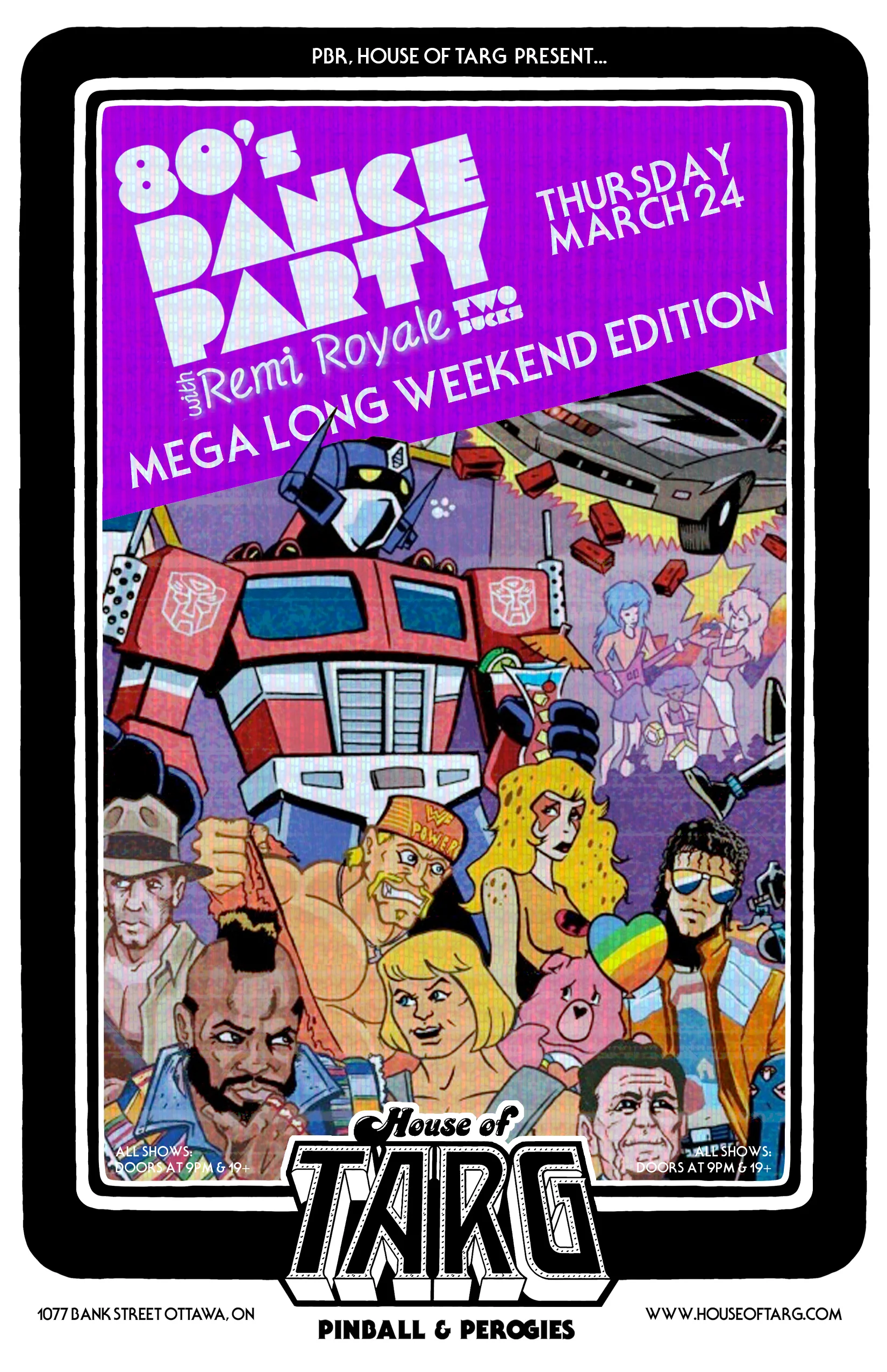 80's DANCE PARTY: Mega Long Weekend Edition -  with REMI ROYALE