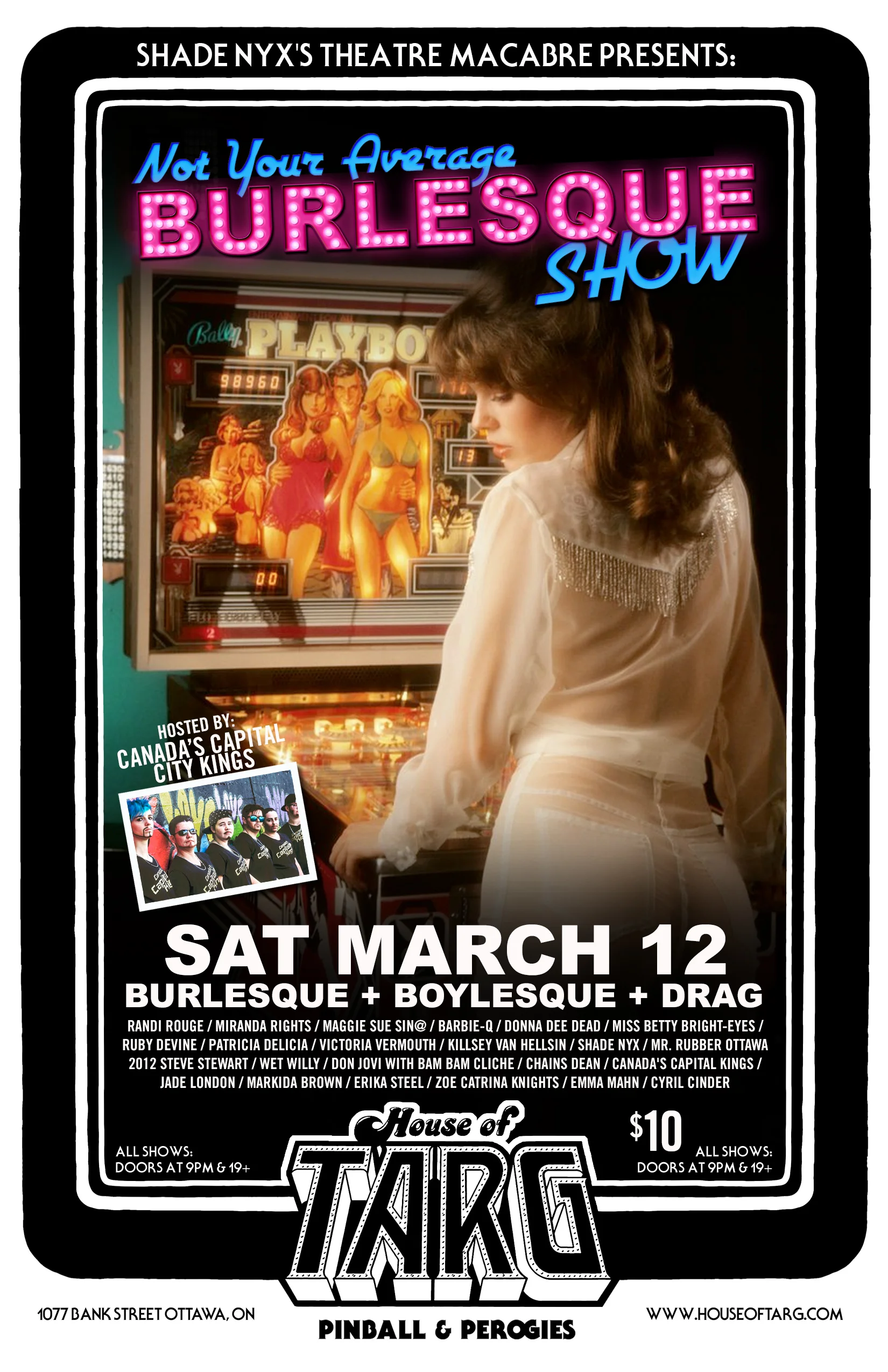 Shade Nyx's Theatre Macabre Presents: NOT YOUR AVERAGE BURLESQUE SHOW