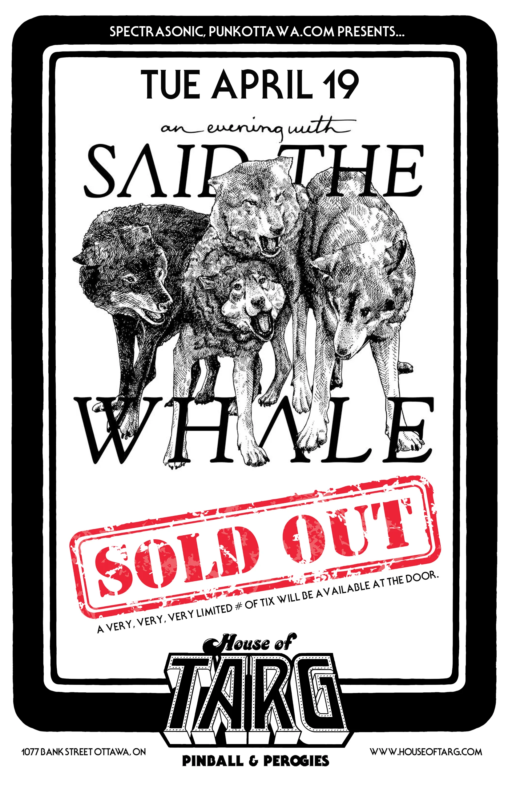 SAID THE WHALE - SOLD OUT