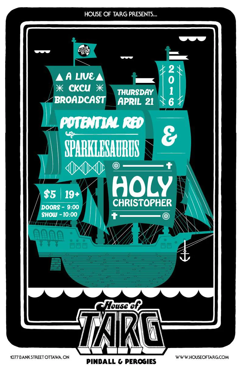 POTENTIAL RED + Sparklesaurus + Holy Christopher