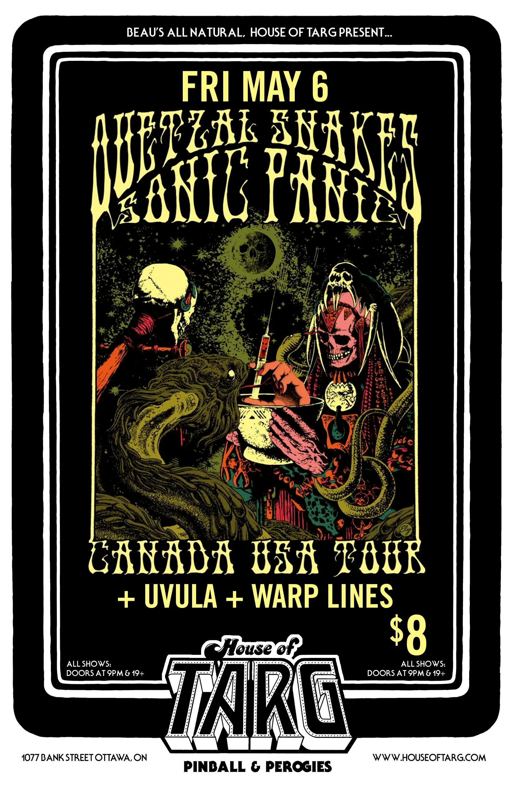QUETZAL SNAKES + SONIC PANIC + Uvula + Warp Lines