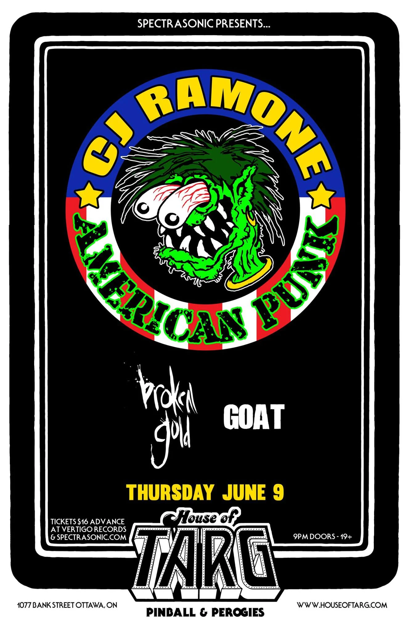 CJ RAMONE + Broken Gold + Goat