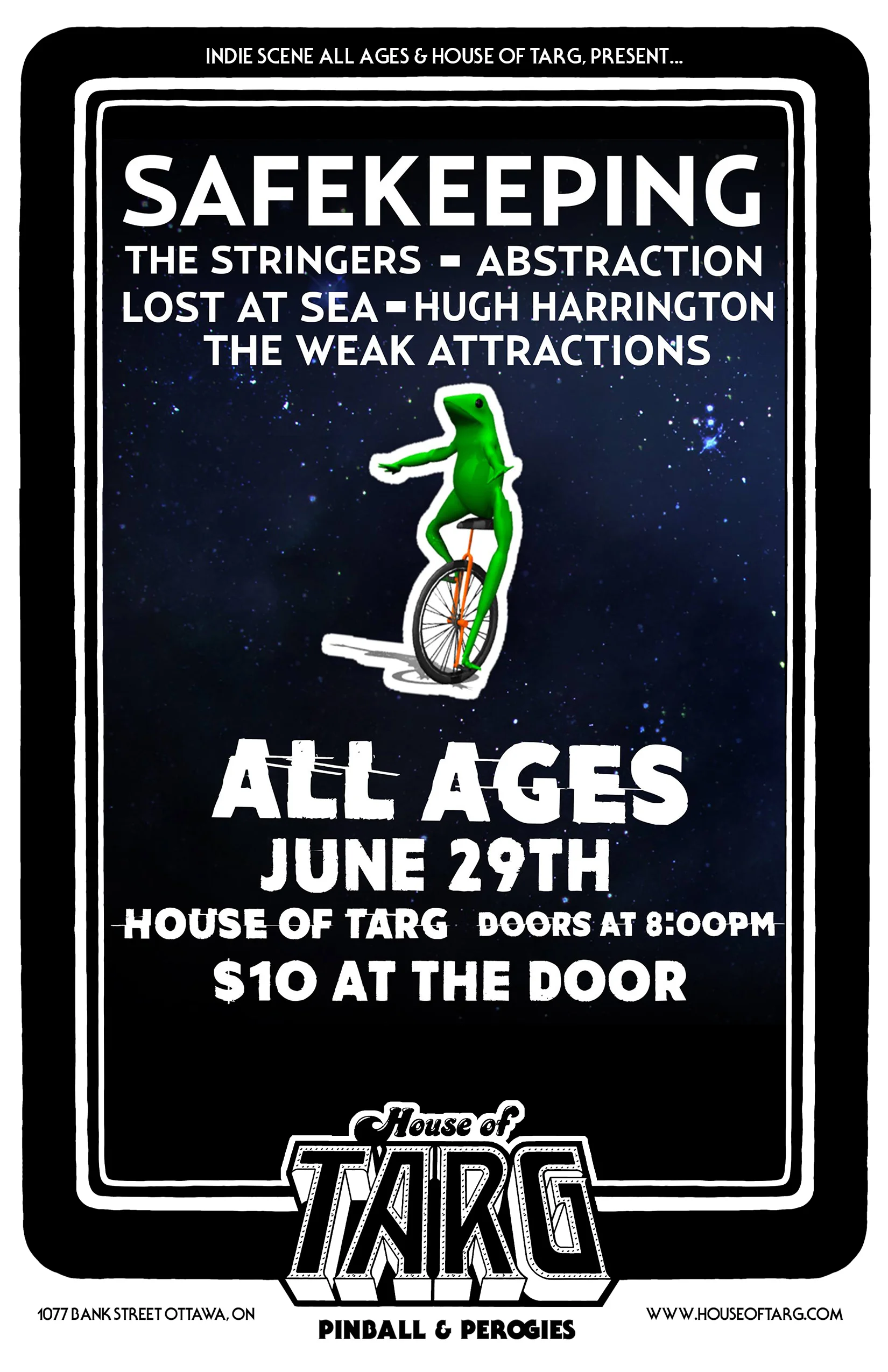 SAFEKEEPING + The Stringers + Lost at Sea + Abstraction + Hugh Harrington Band + The Weak Attractions