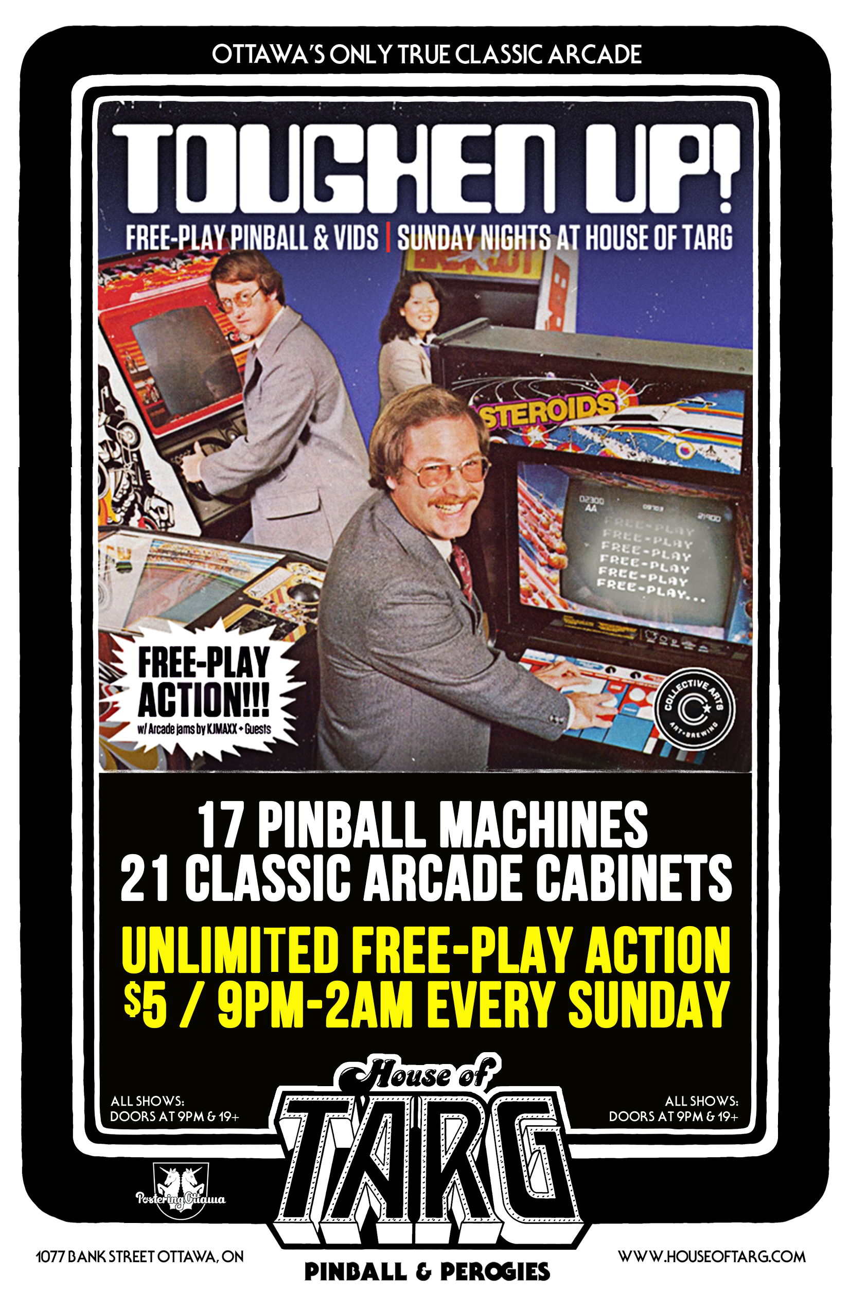 If you are 19+ bring your dad to Free-Play Sunday after 9pm & he gets in for FREE!
