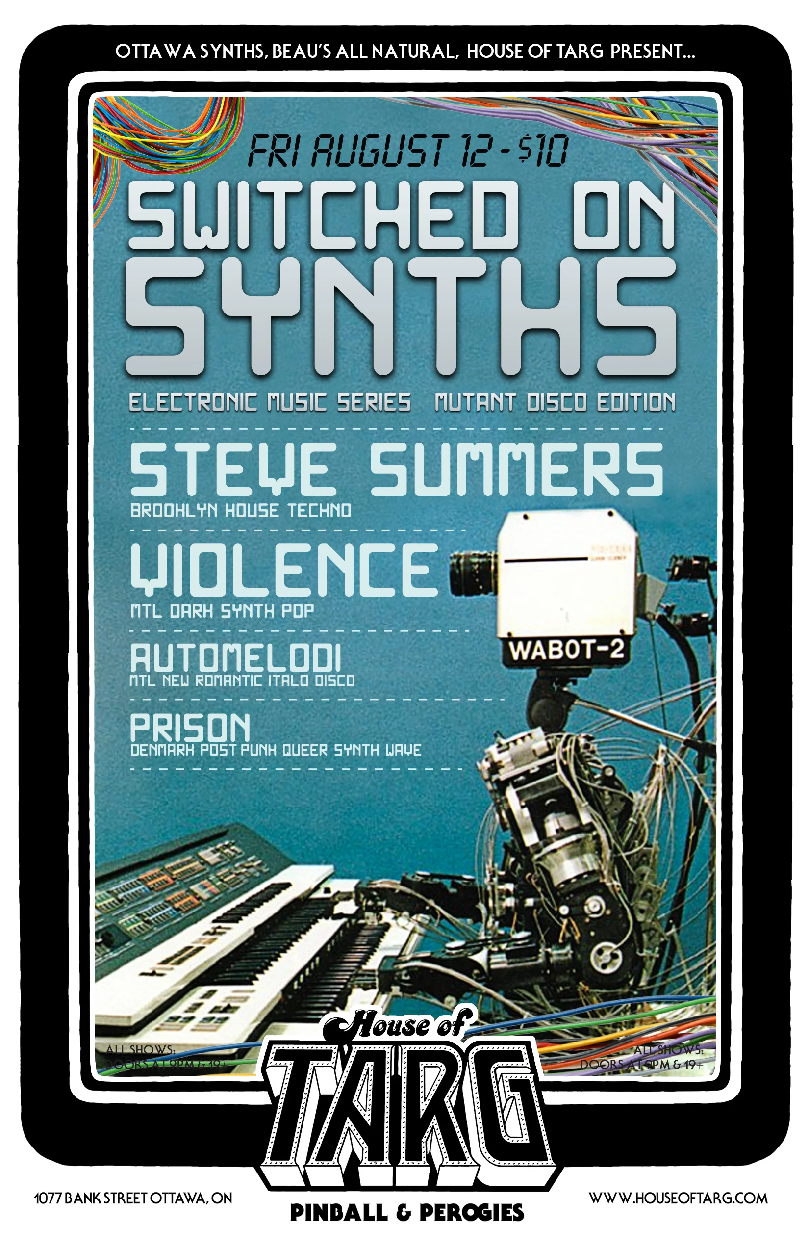 Switched On Synths: STEVE SUMMERS + Violence + Automelodi + Prison