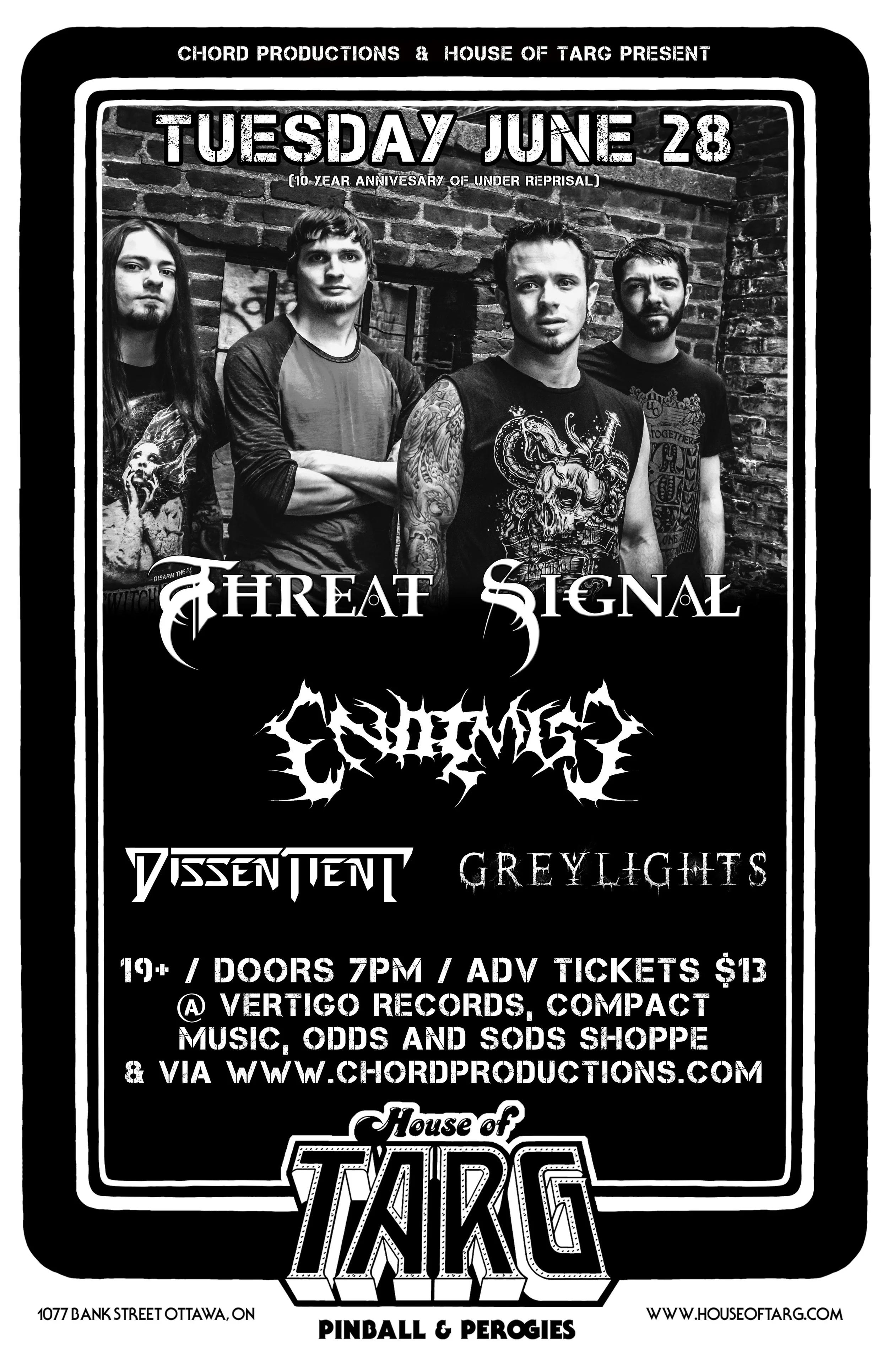 THREAT SIGNAL + Endemise + Dissentient + Greylights