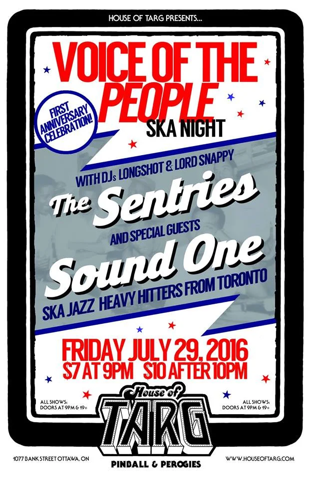 Voice of the People SKA NITE w The Sentries + Sound One + DJs Longshot & Lord Snappy