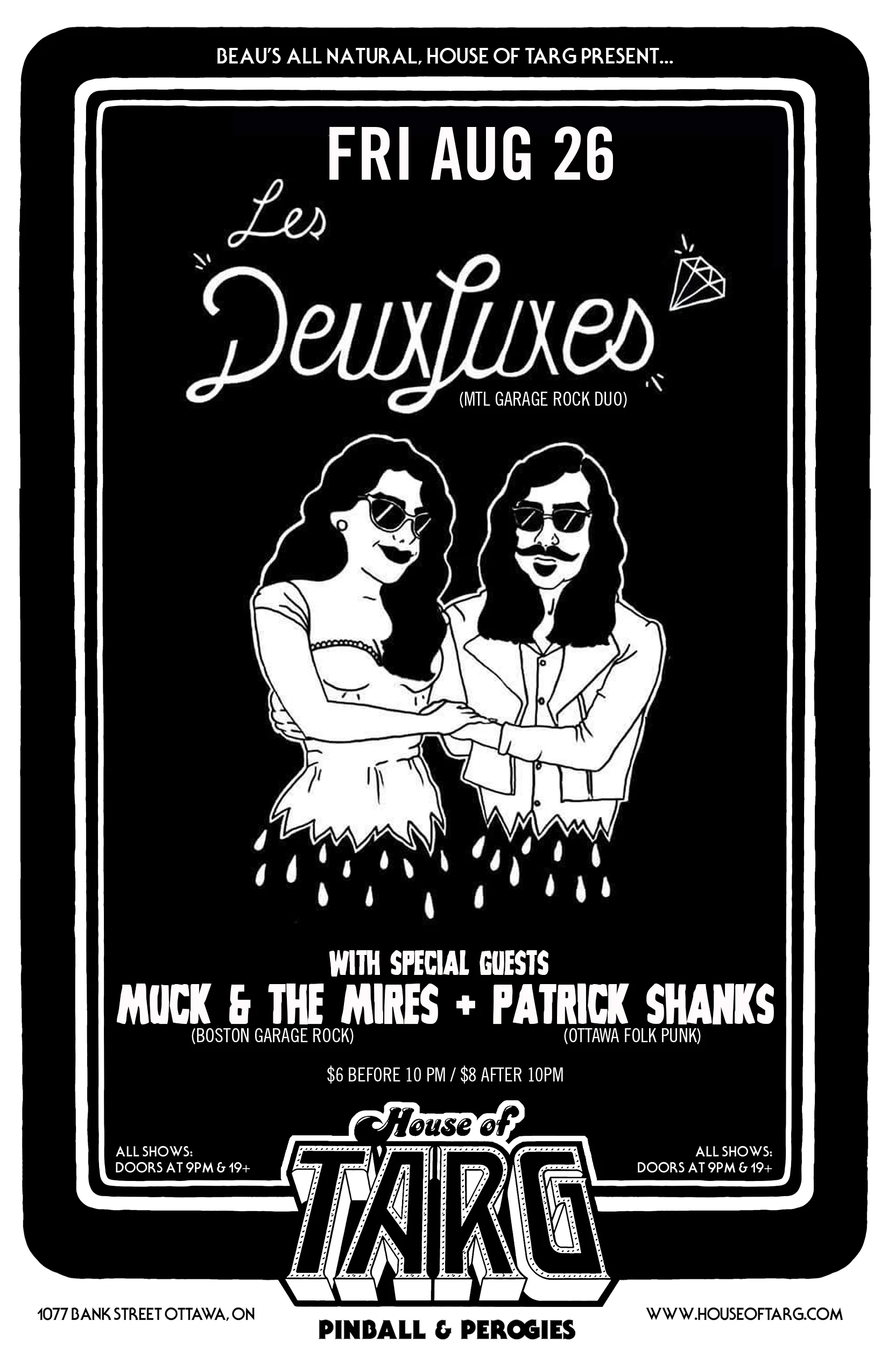 LES DEUXLUXES + Muck and the Mires + Patrick Shanks