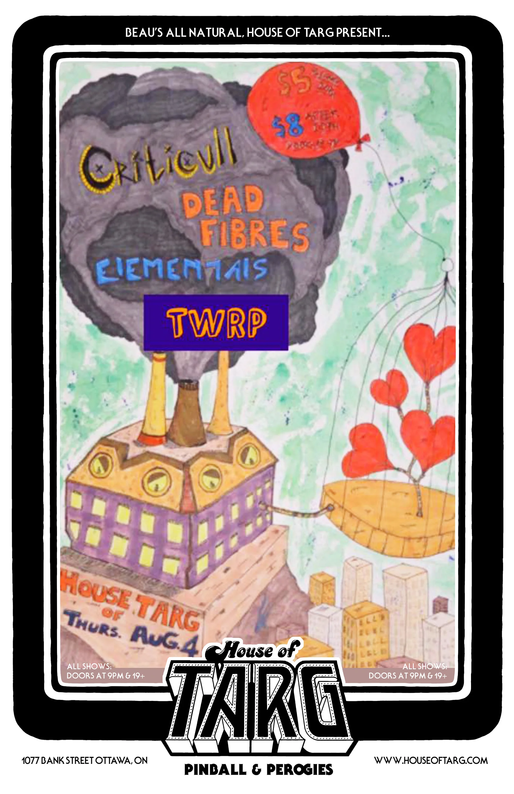 CRITCULL + The Dead Fibres + TWRP + Elementals