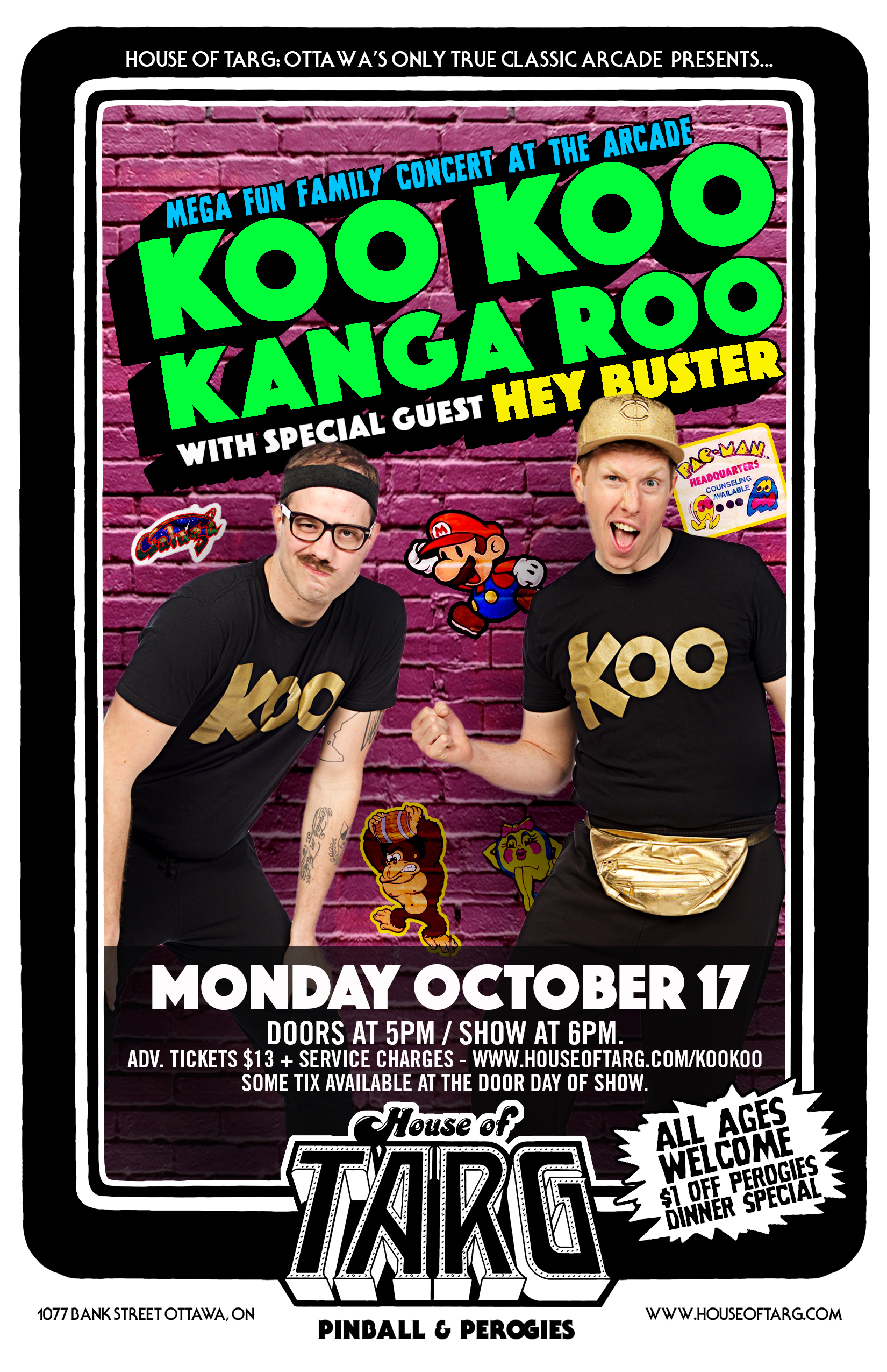 Advance tix will be available online until 2pm Monday. Some Tix available at the door day of the show.