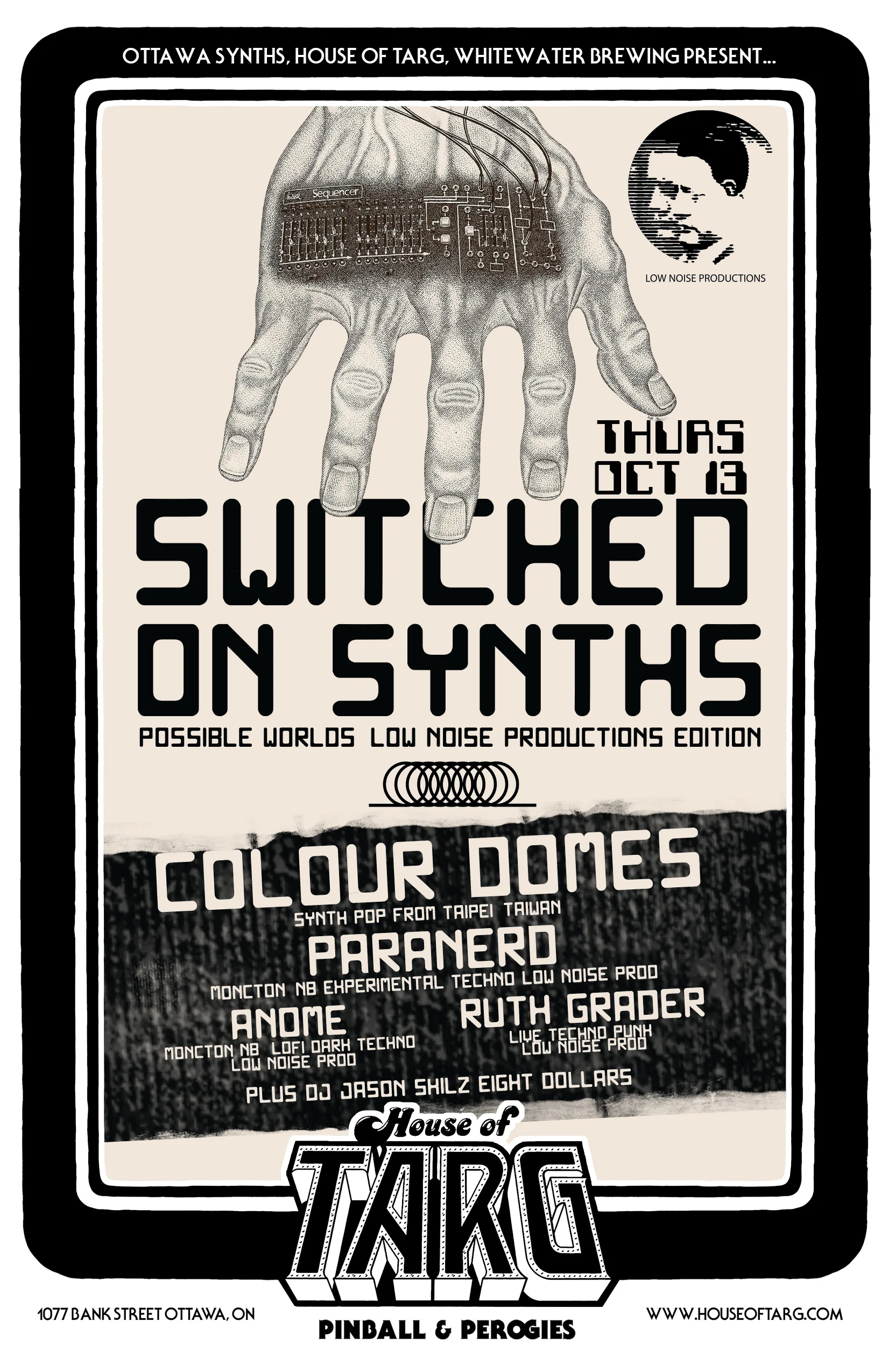 Switched On Synths: w Colour Domes (Taiwan) + Paranerd + Anome + Ruth Grader