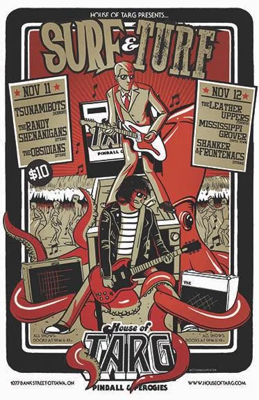 SURF & TURF: Surf Nite w/ The Tsunamibots + The Randy Shenanigans + The Obsidians