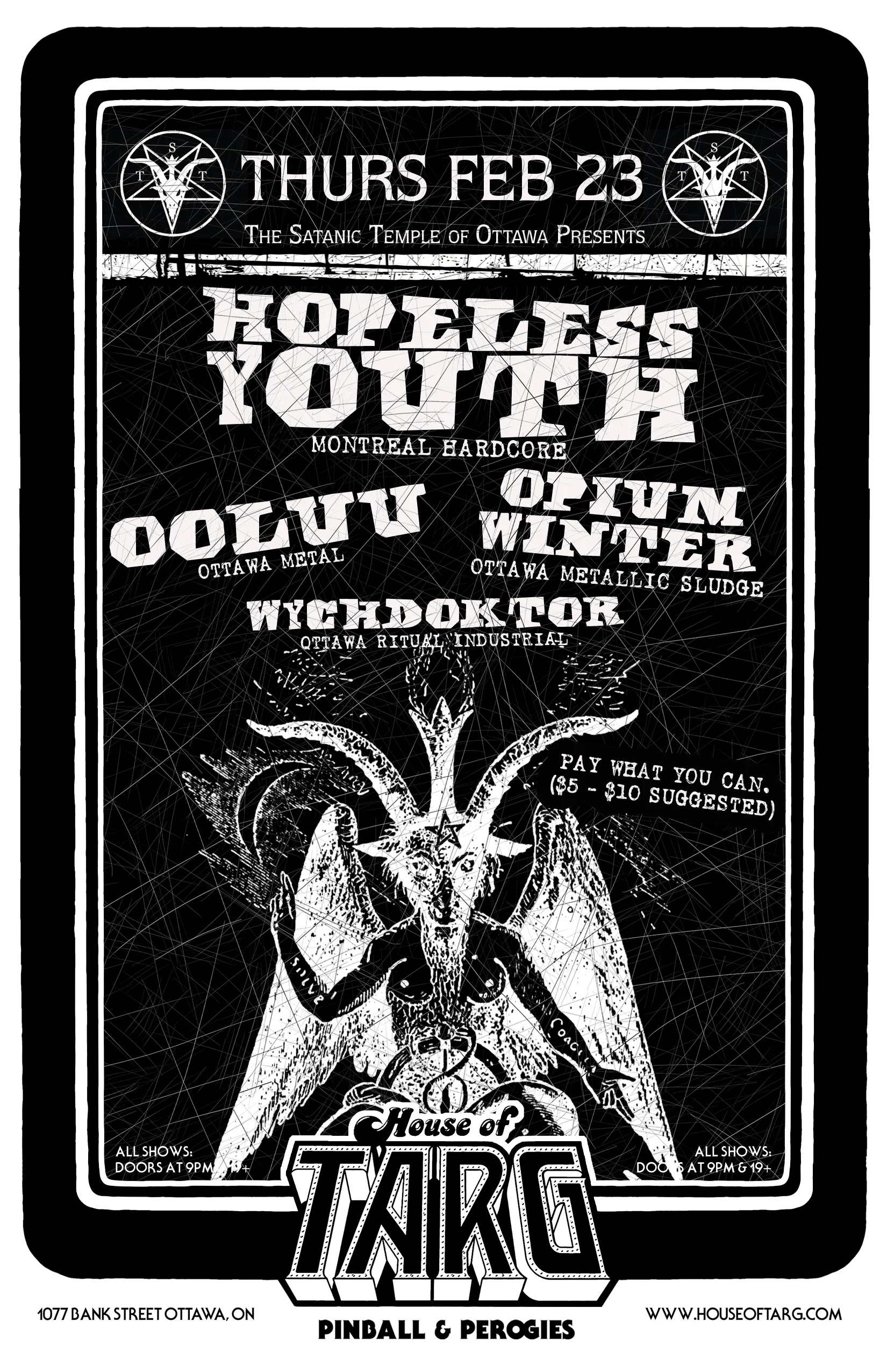 HOPELESS YOUTH + Opium Winter + Ooluu + Wychdoktor