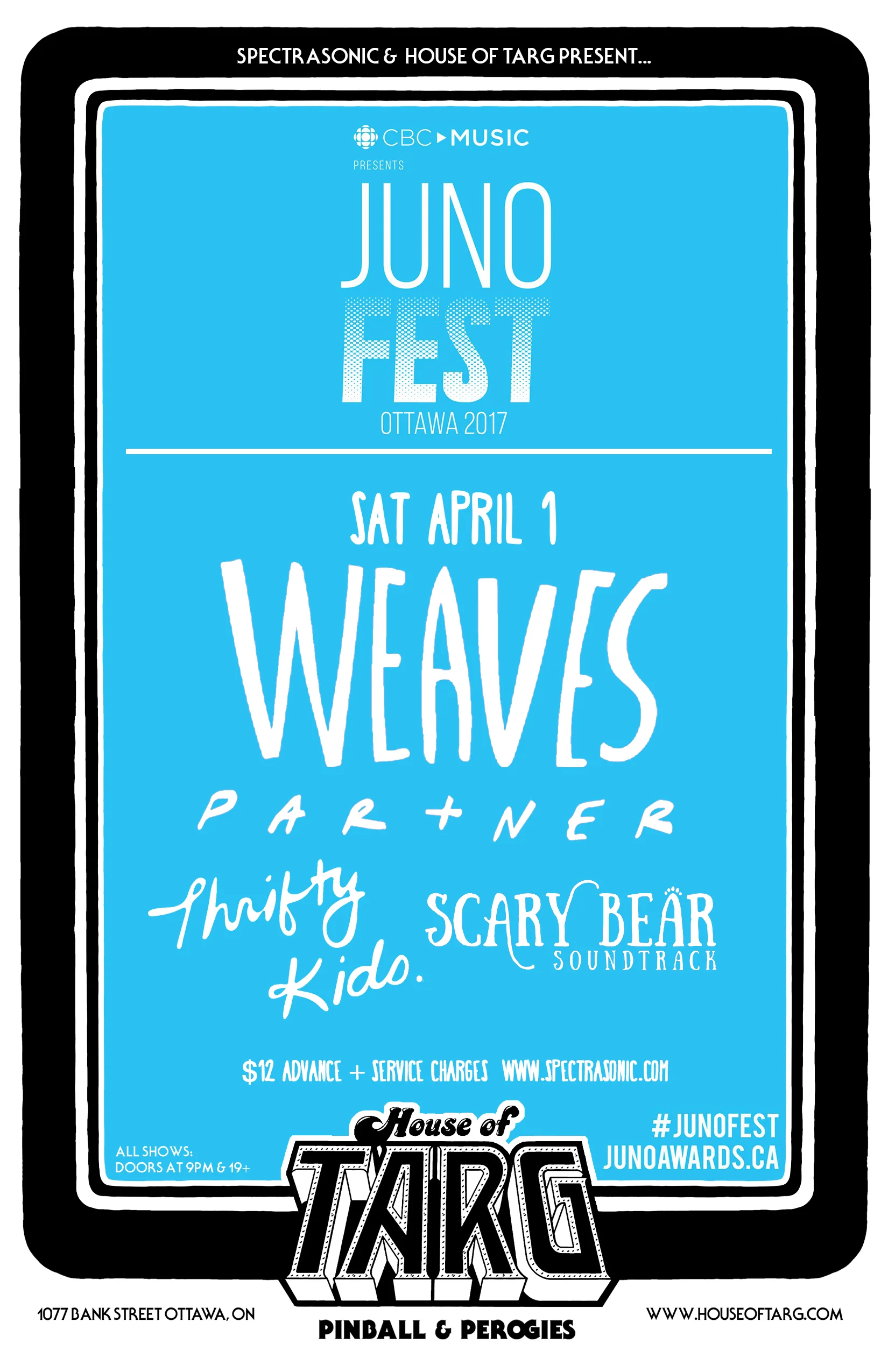 JUNOfest '17: WEAVES + Partner + Thrifty Kids + Scary Bear Soundtrack