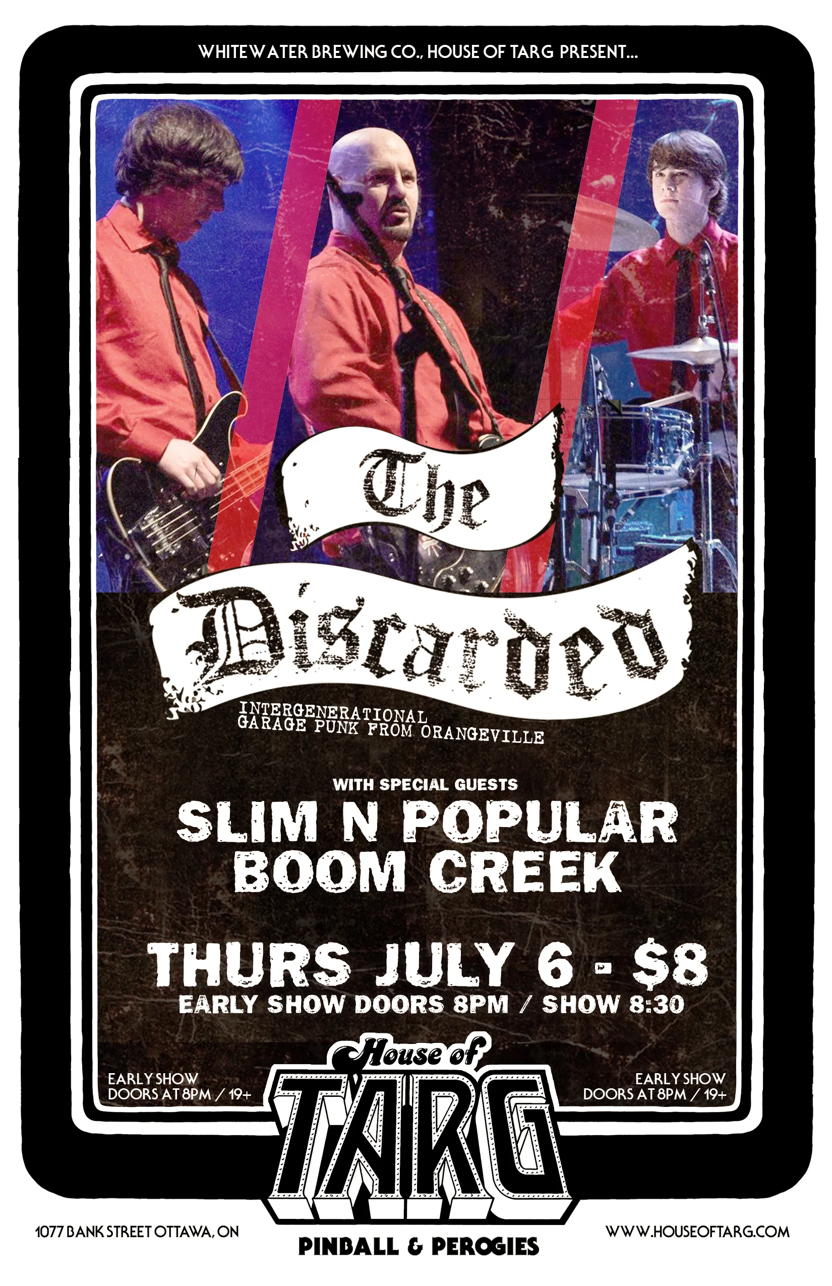 THE DISCARDED + Slim n Popular + Boom Creek