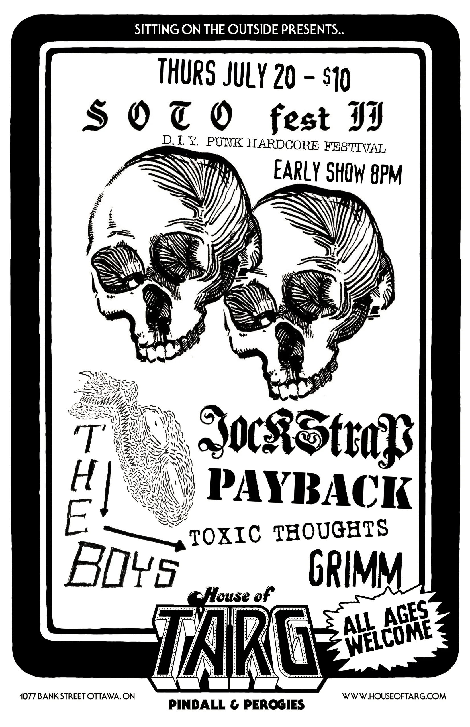 S.O.T.O. FEST: THE BOYS + JOCKSTRAP + PAYBACK + TOXIC THOUGHTS + GRIMM
