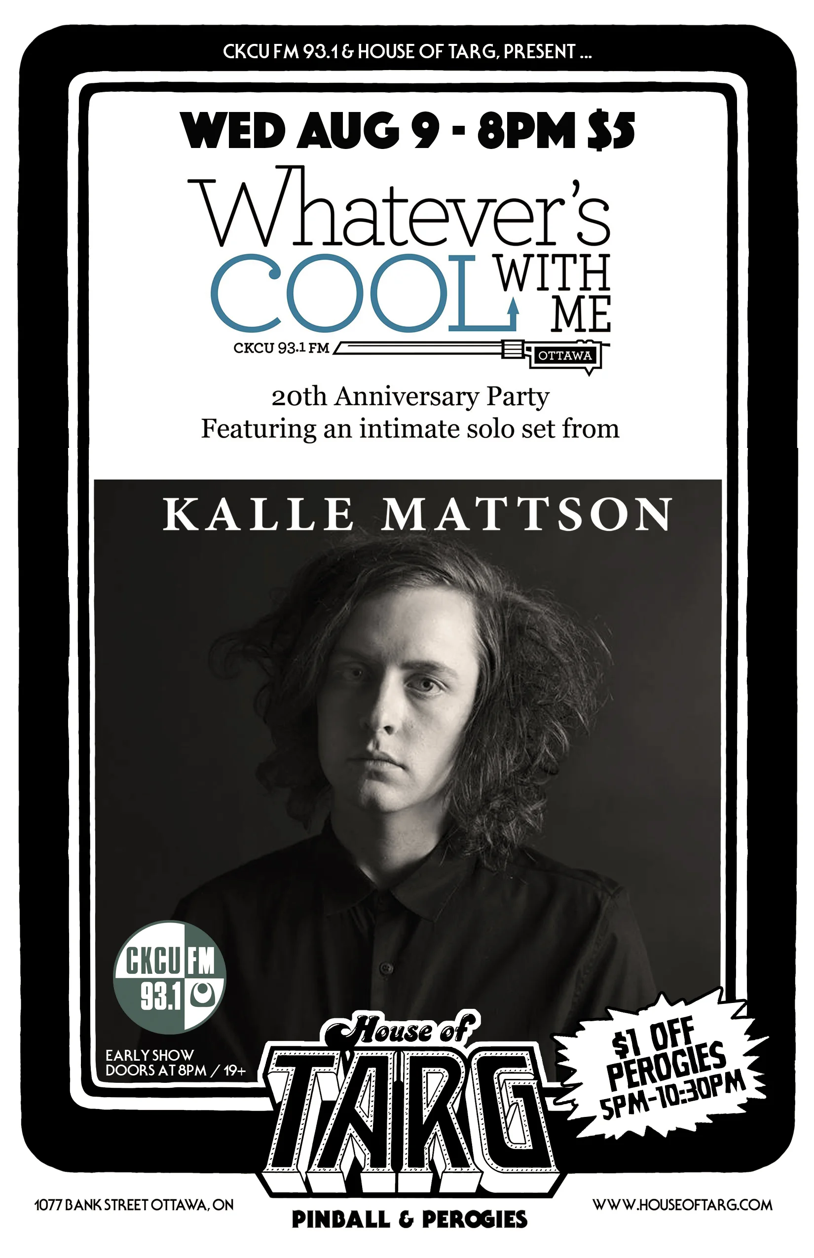 Whatever's Cool With Me 20th Anniversary Party w/ Kalle Mattson