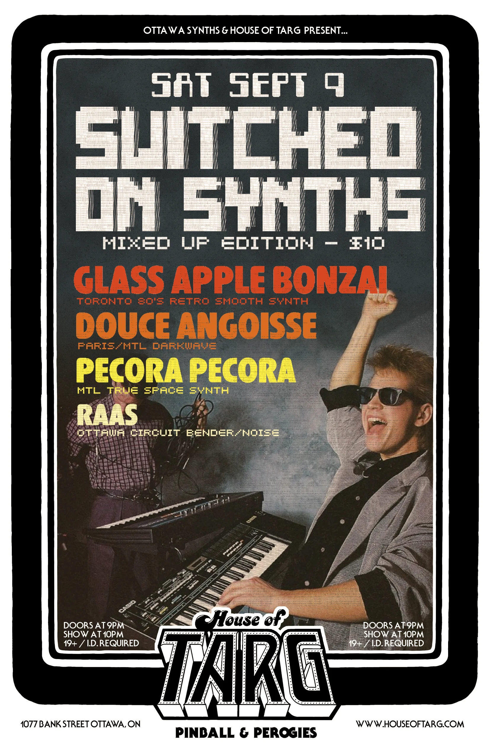 Switched On Synths: Glass Apple Bonzai + Douce Angoisse + Pecora Pecora + RAAS