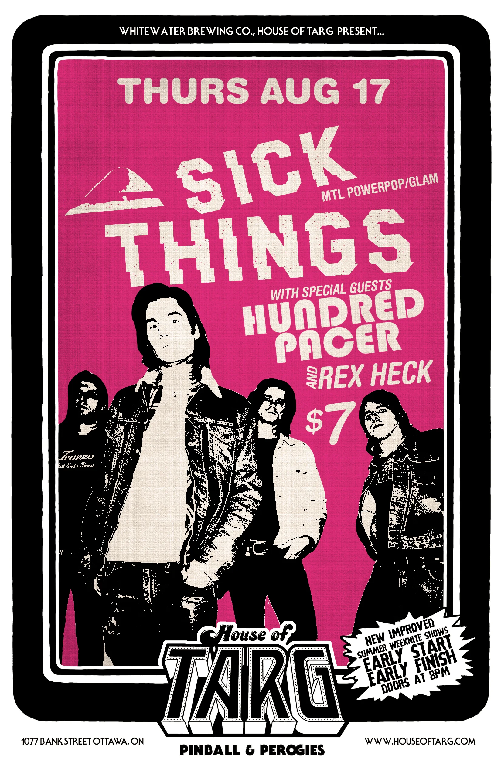 THE SICK THINGS + Hundred Pacer + Rex Heck