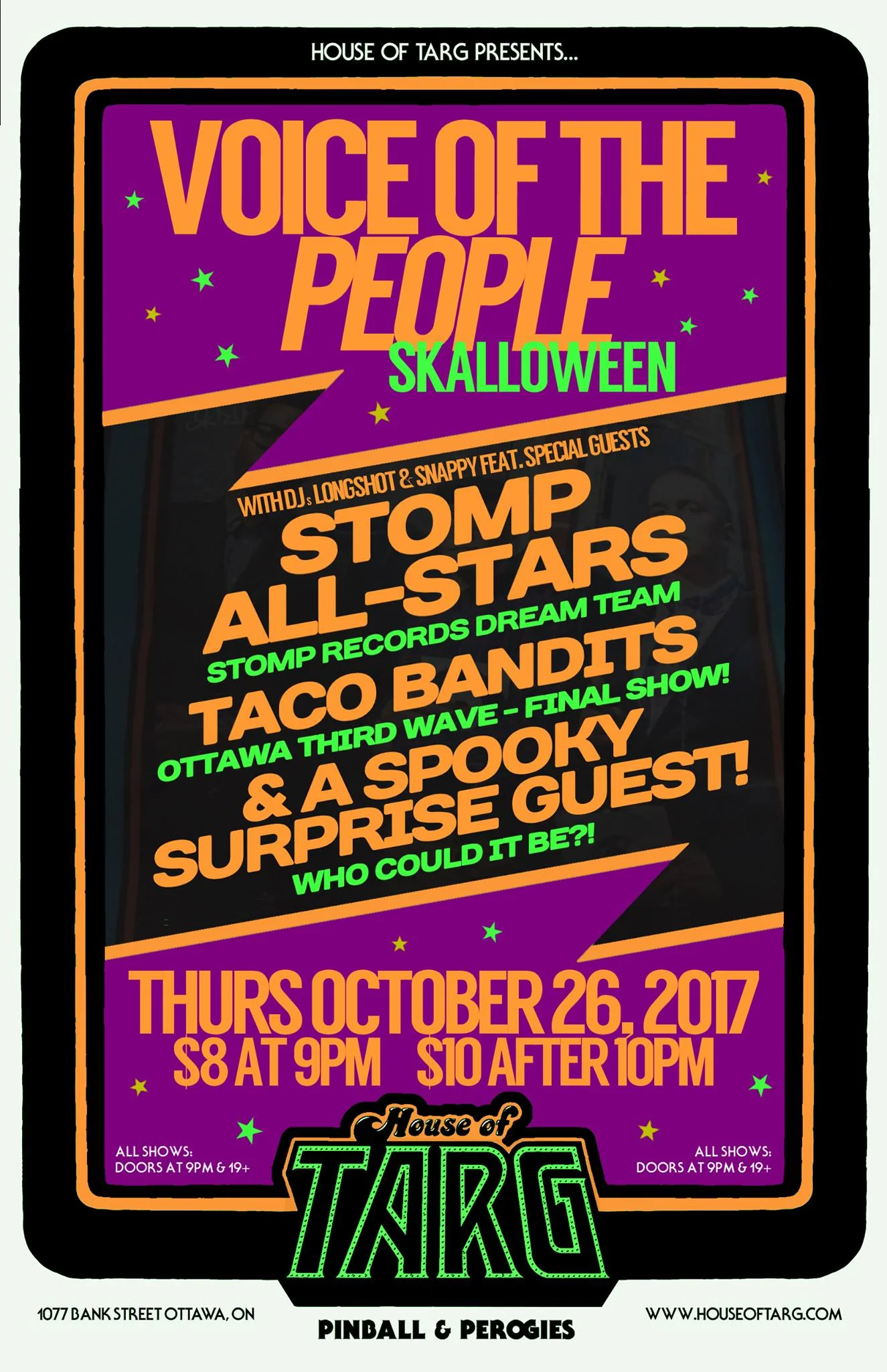SKA-LLOWEEN SKA NITE: The Stomp All Stars + Taco Bandits + more