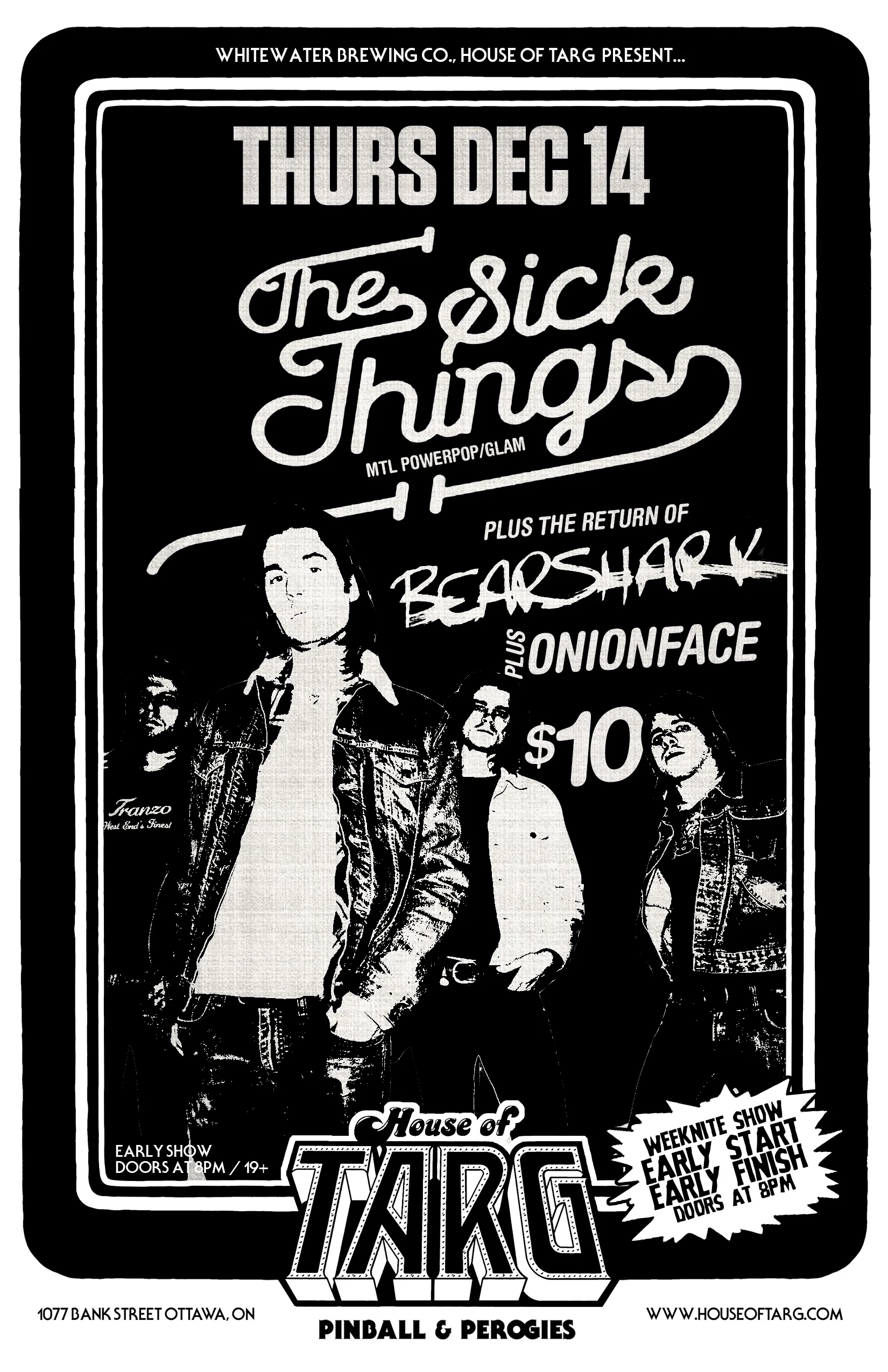 THE SICK THINGS + BEARSHARK + Onionface
