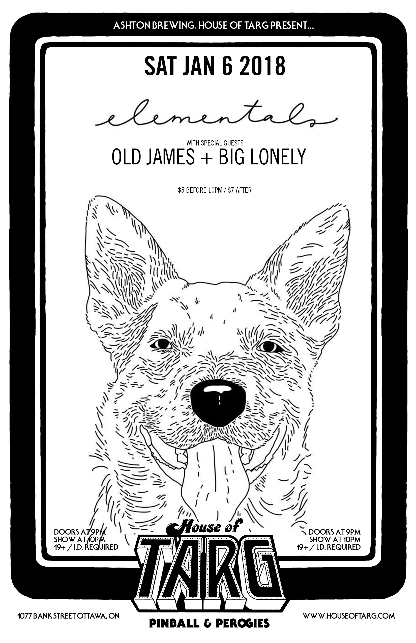 ELEMENTALS + OLD JAMES + BIG LONELY + more