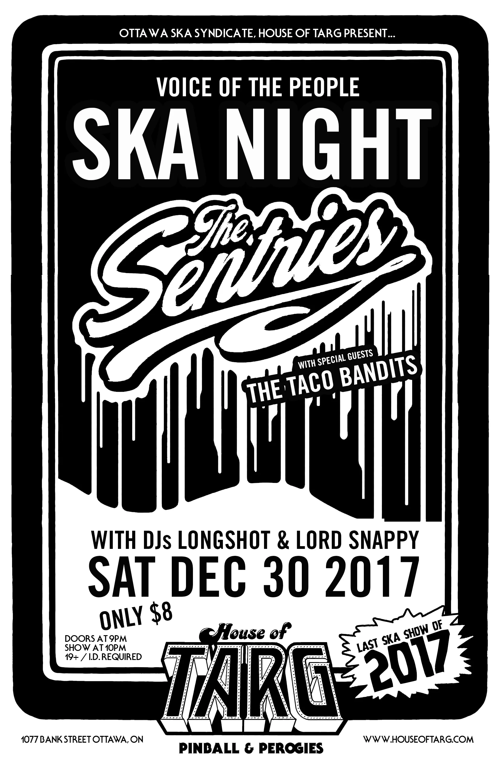 VOTP Ska Night: The Sentries +The Taco Bandits
