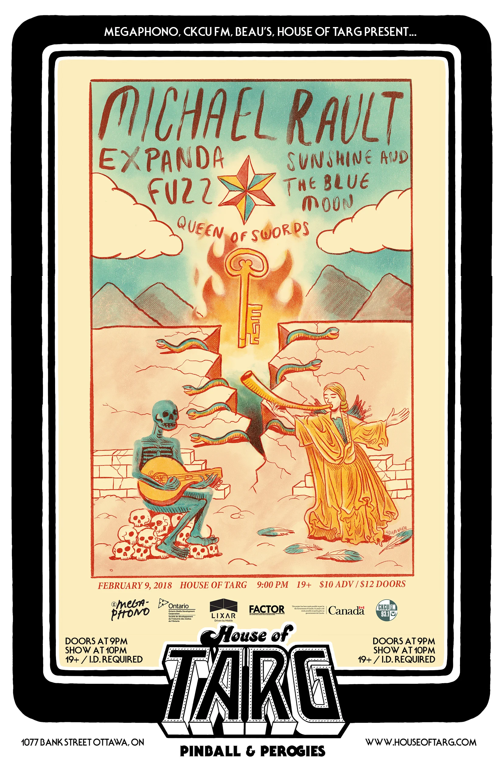 MEGAPHONO 2018: Michael Rault + Expanda Fuzz + Sunshine and the Blue Moon + Queen of Swords