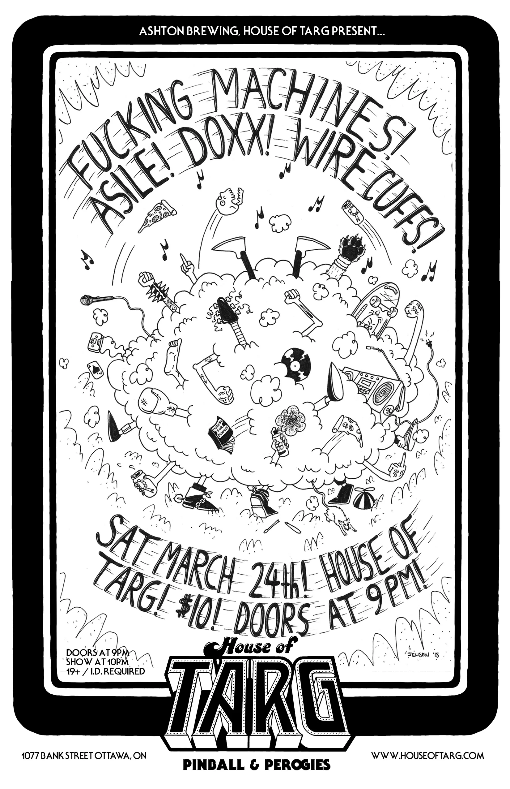 THE FUCKING MACHINES + ASILE + DOXX + WIRE CUFFS
